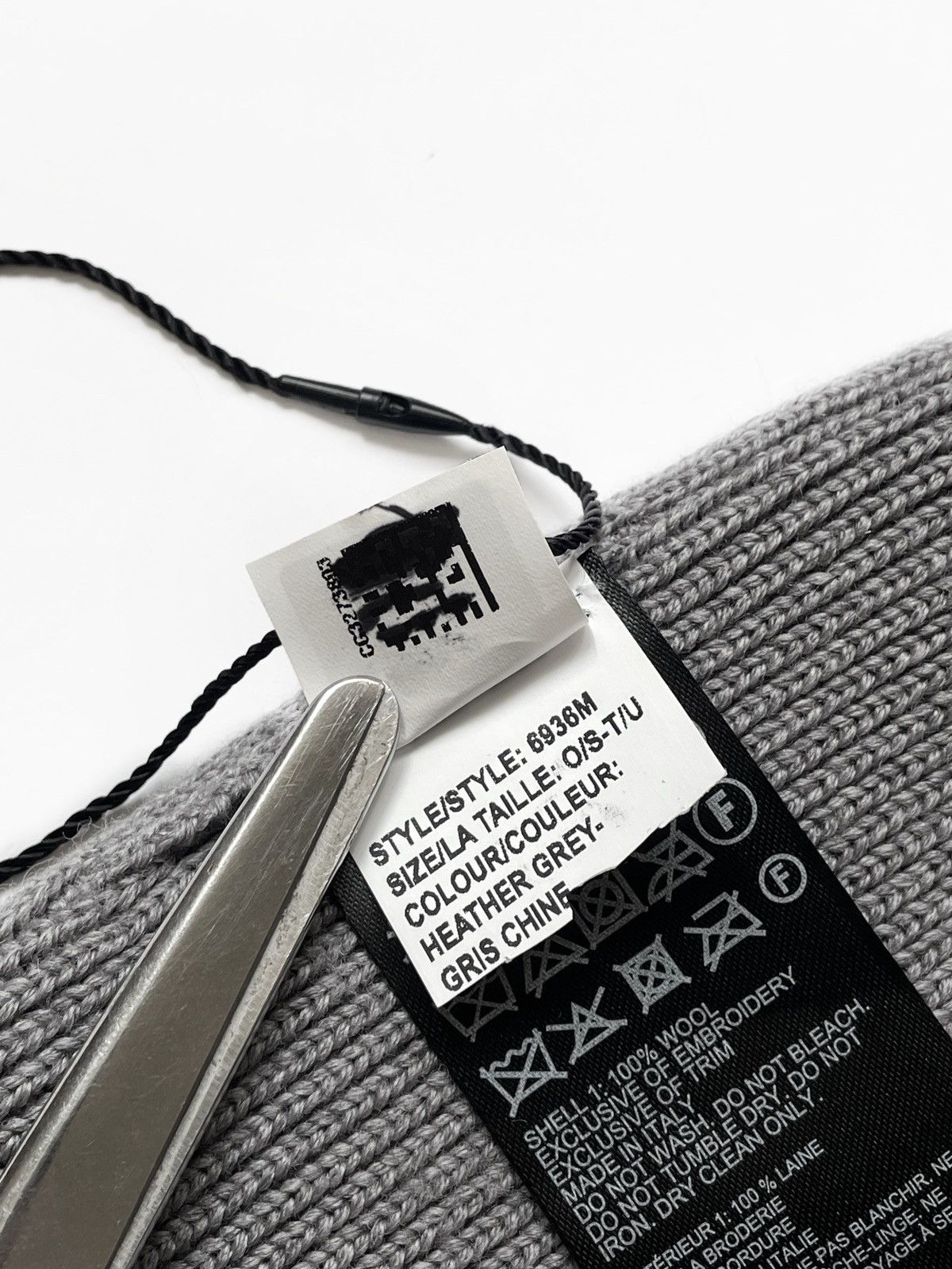 Canada Goose Canada Goose Artic Disc Toque Heather Grey Wool Beanie Hat Size ONE SIZE - 8 Thumbnail