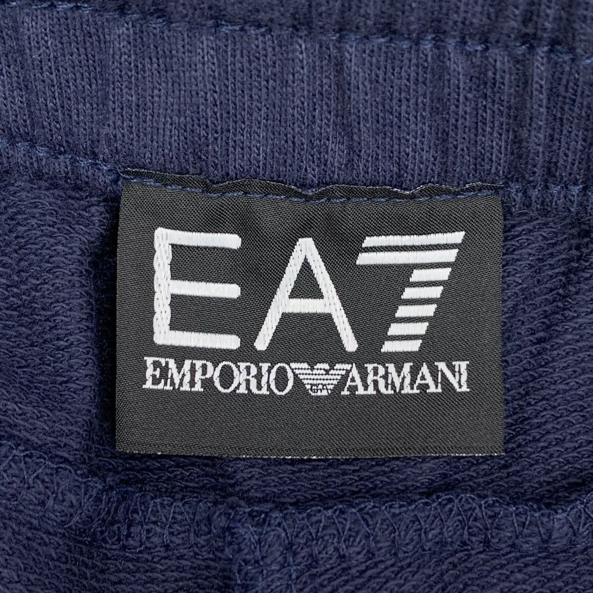 Armani Armani Dark Blue Logo Printed Cotton Casual Sweatpants K26WX Size US 34 / EU 50 - 5 Thumbnail