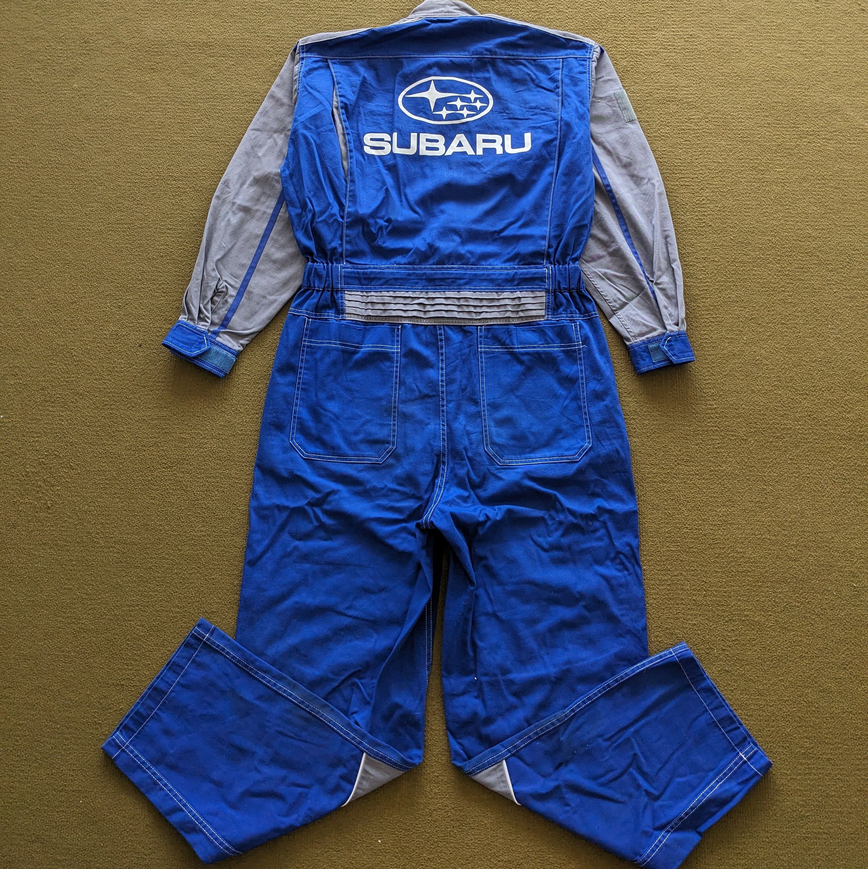 Vintage Vintage SUBARU Racing Coverall Workwear Jacket Size US M / EU 48-50 / 2 - 1 Thumbnail