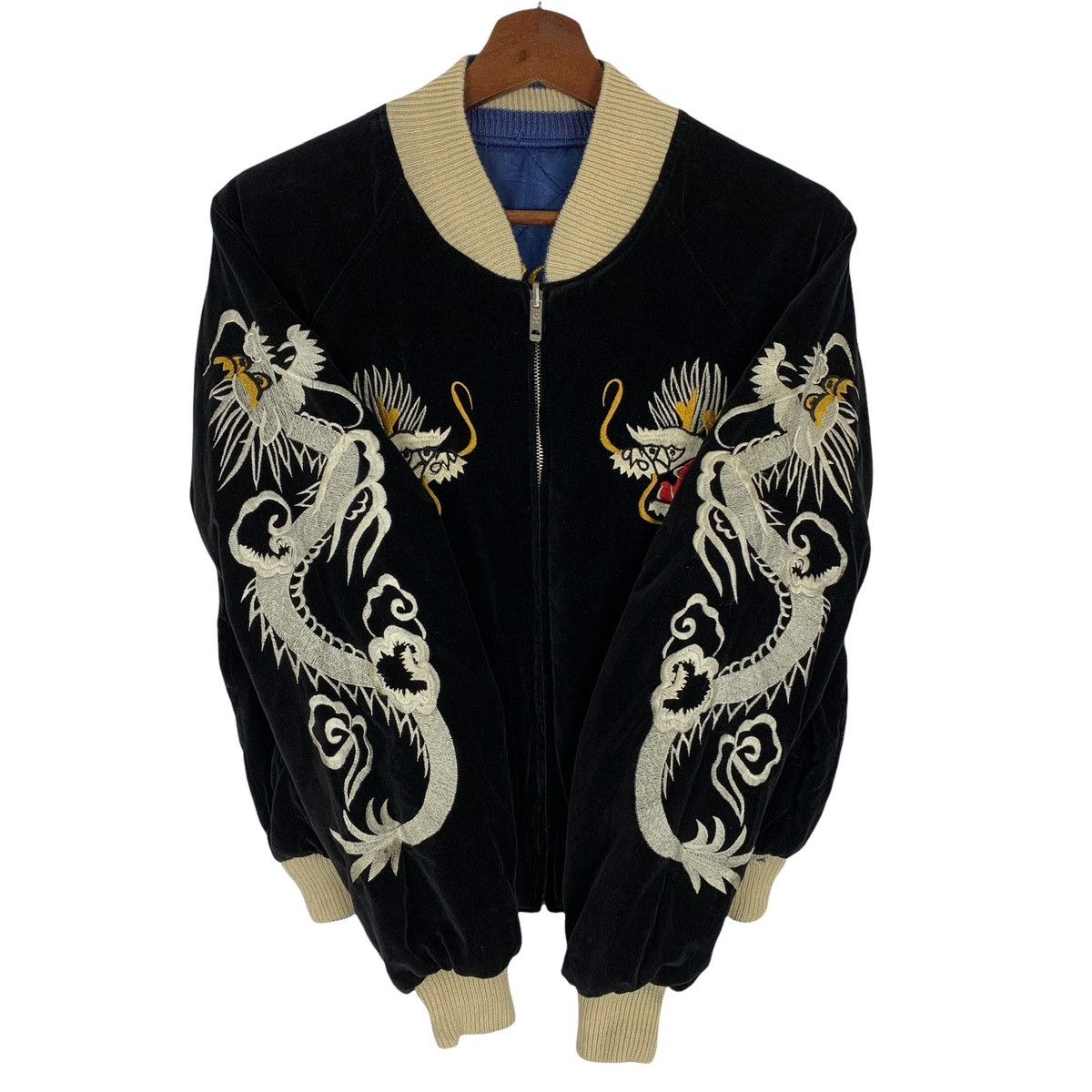 Other Black Velvet Sukajan Jacket Reversible Jacket Size US M / EU 48-50 / 2 - 14 Thumbnail