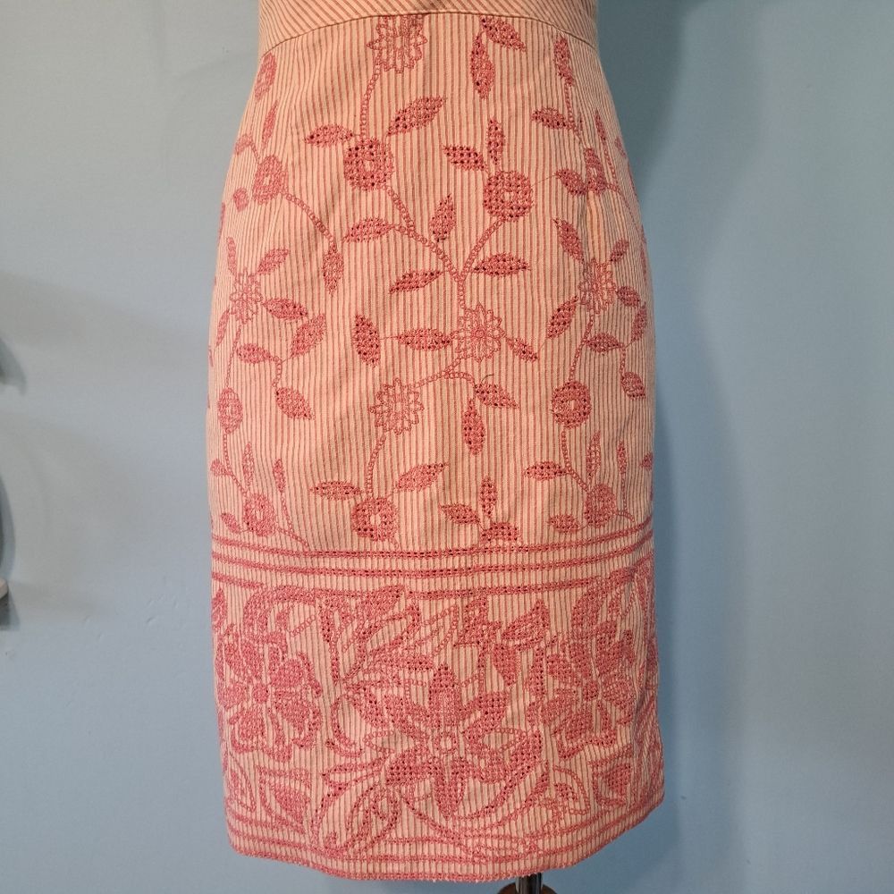 Other Kay Unger Floral Embroidered Dress Size 2 Pink NWOT Size XS / US 0-2 / IT 36-38 - 9 Thumbnail