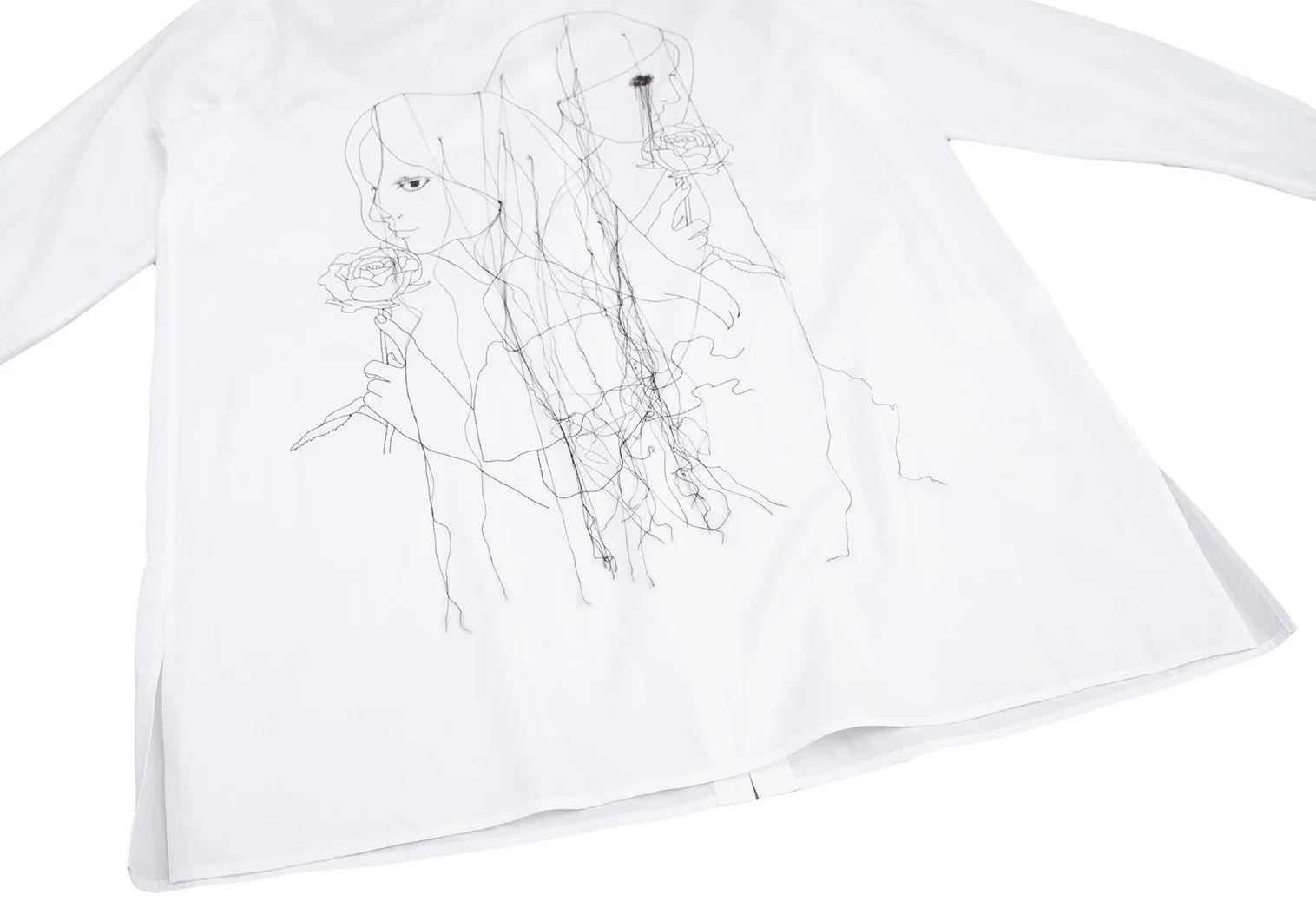 Yohji Yamamoto Yohji Yamamoto Double-Faced Embroidered Shirt White Size US S / EU 44-46 / 1 - 9 Thumbnail