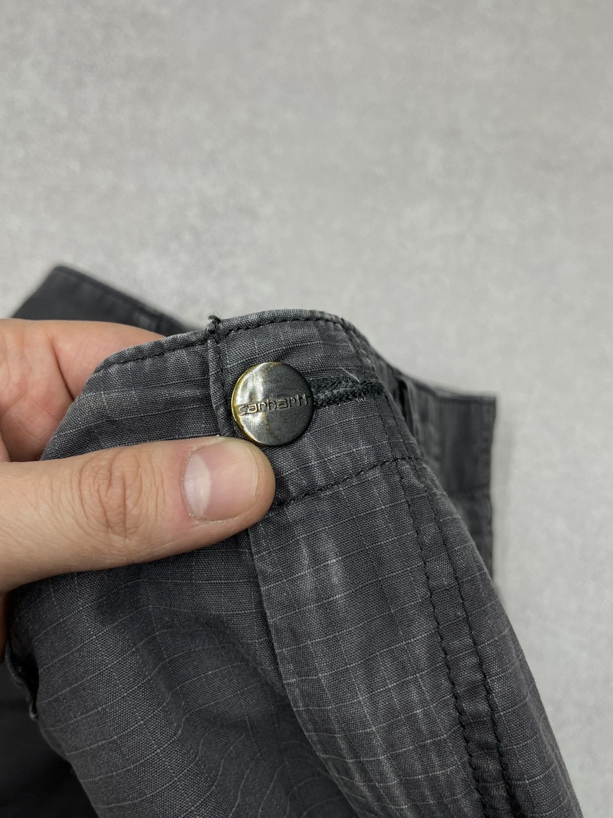 Carhartt Mens Carhartt Regular Cargo Pants Grey Y2K Size US 30 / EU 46 - 14 Thumbnail