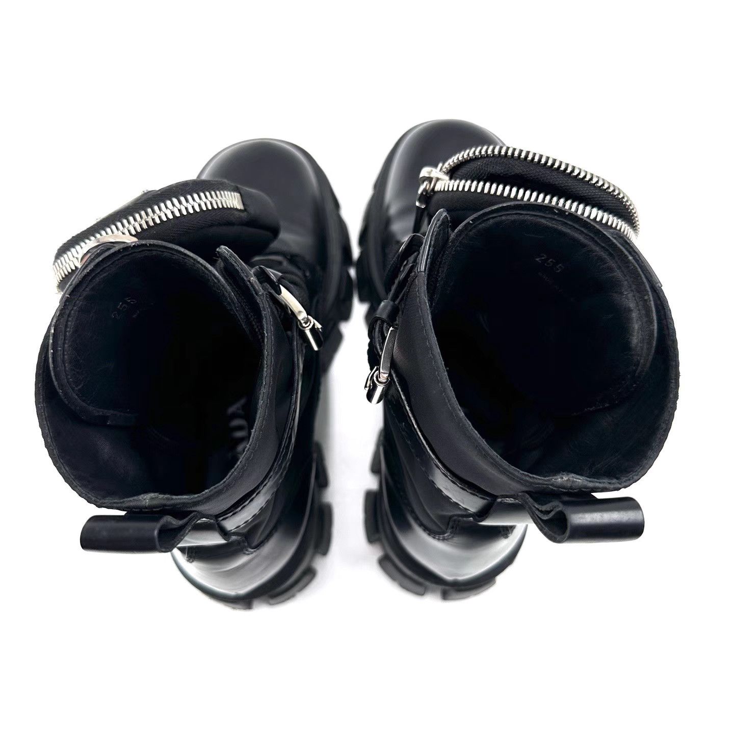 Prada Prada Monolith Mini Bag Logo Combat Boots K12 Size US 8 / EU 41 - 6 Thumbnail