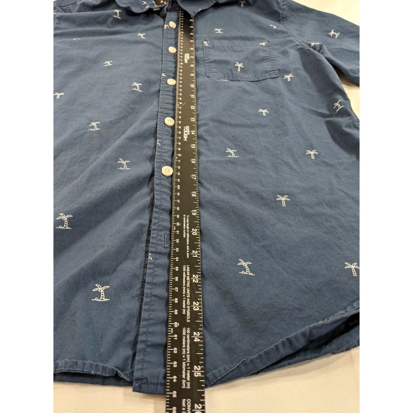 Pacsun Pacsun Shirt Button Front Mens Size Medium blue Palm Trees Sunday Funday Size US M / EU 48-50 / 2 - 4 Thumbnail