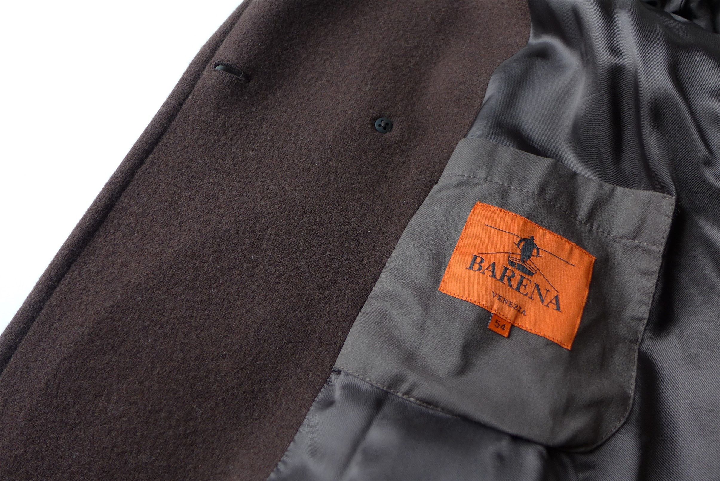 Barena Barena Double Breasted Overcoat - Brown Wool Size US L / EU 52-54 / 3 - 12 Thumbnail