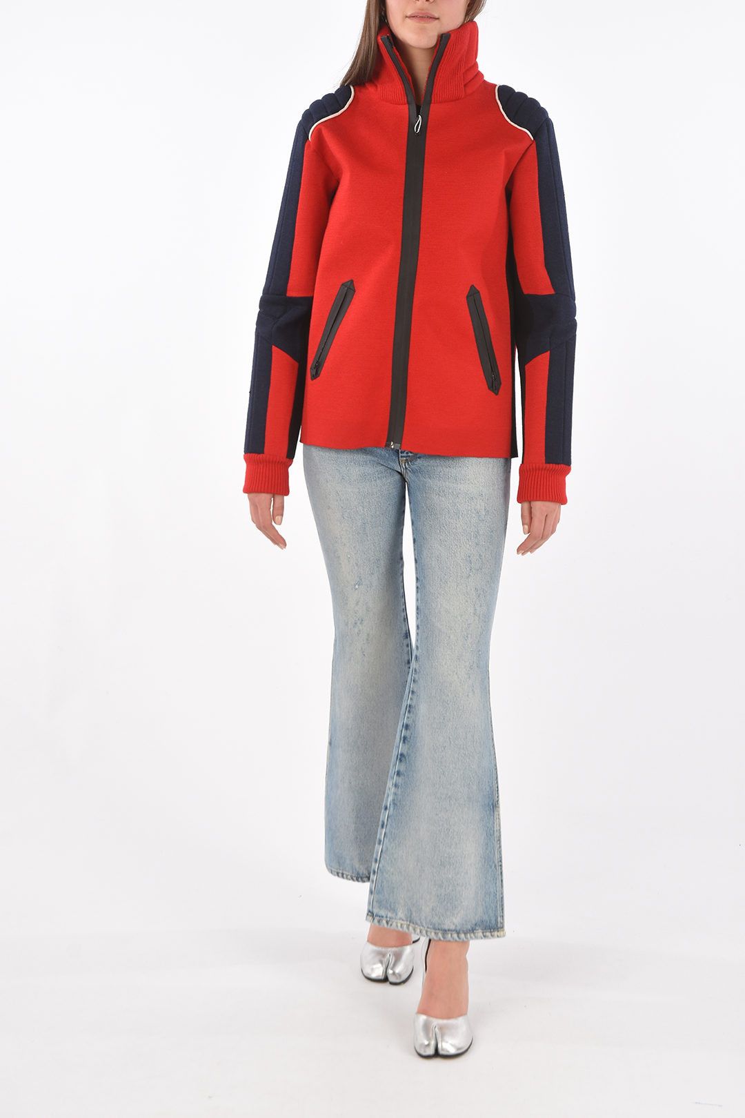 Maison Margiela og1mm1224 Turtleneck Jacket in Blue Red Size S / US 4 / IT 40 - 4 Thumbnail