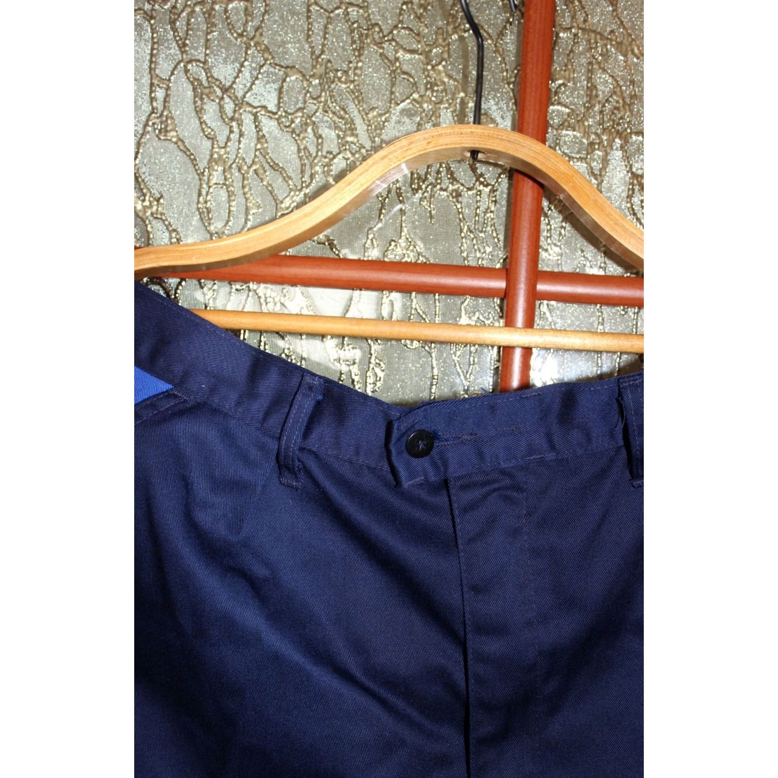 BMW VINTAGE BMW Workwear Shorts Mens 56 Blue/red Cotton 1980s Team BMW Motoren pants Size US 40 / EU 56 - 2 Thumbnail