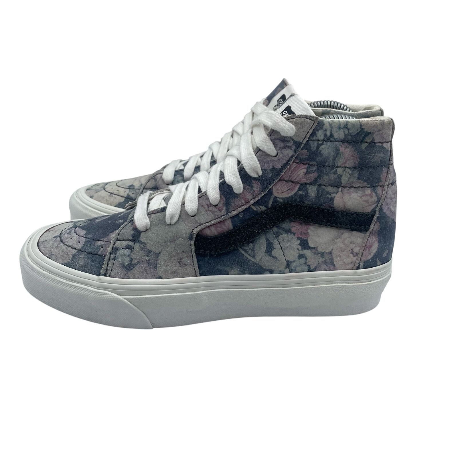 Vans VANS Sk8 Floral Hi Purple Shoes Canvas Lace Up Womens 6.5 Size US 6.5 / IT 36.5 - 2 Thumbnail