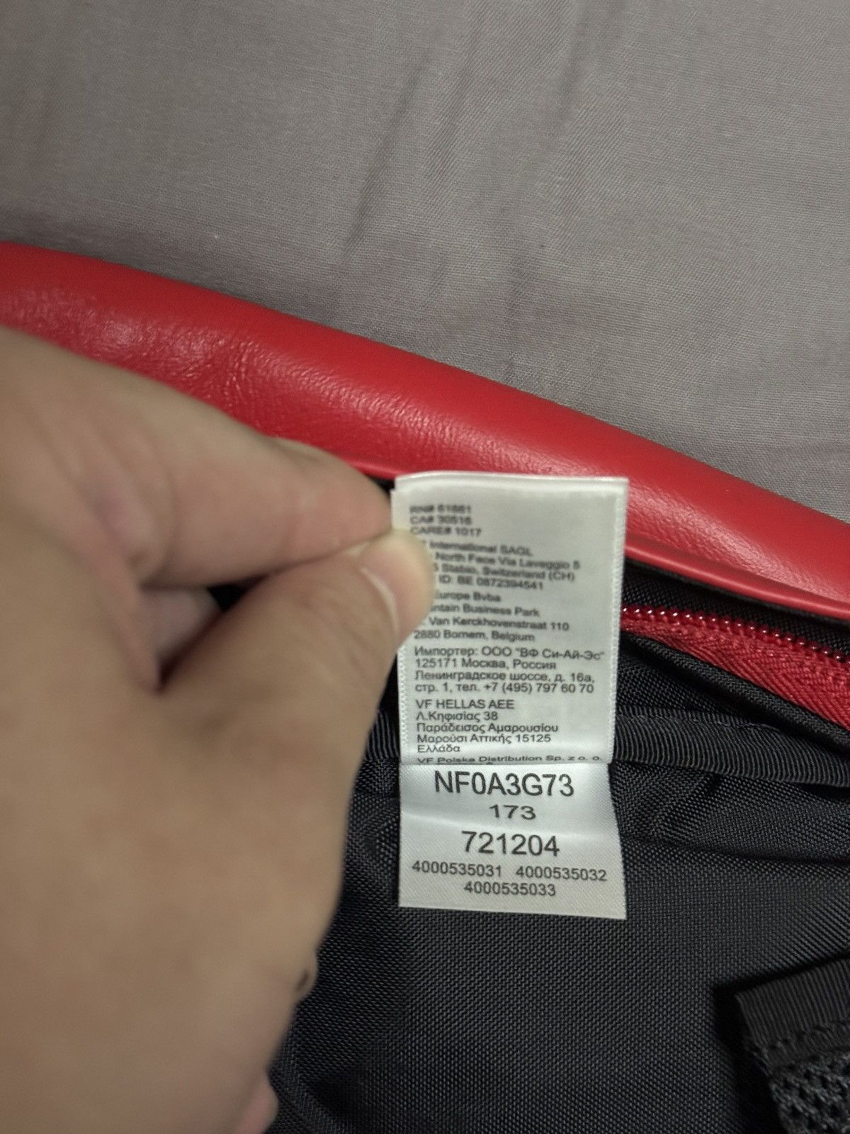 Supreme Supreme tnf the North face leather bag backpack red Size ONE SIZE - 5 Thumbnail