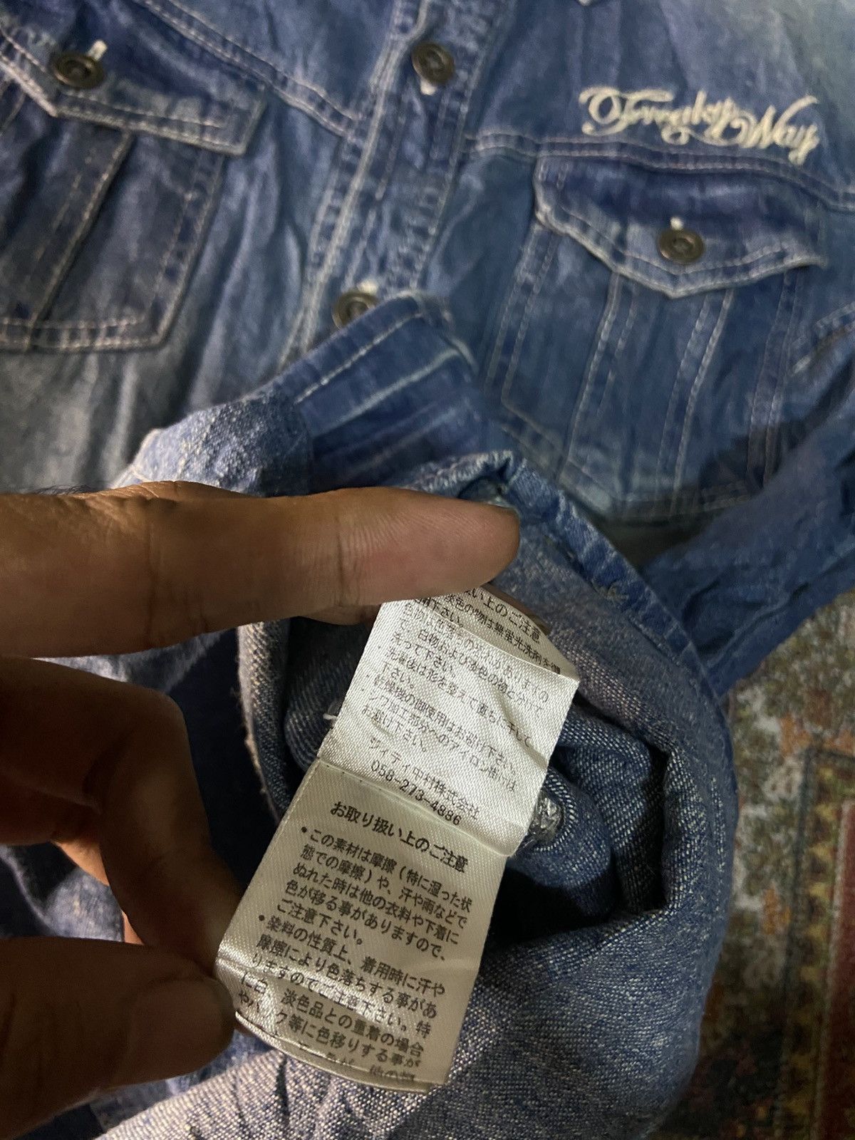 In The Attic In The Attic Denim Button Up Shirt Size US M / EU 48-50 / 2 - 6 Thumbnail