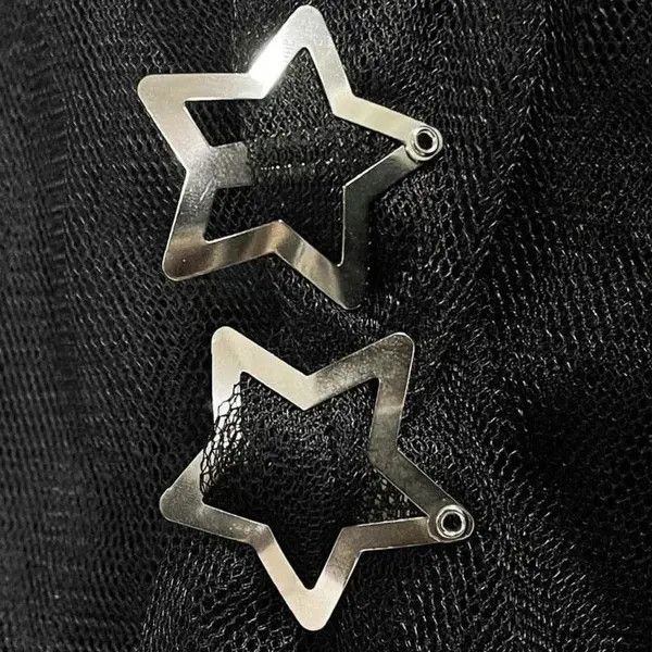 Other 10pcs Silver Star hair clip Size ONE SIZE - 1 Thumbnail