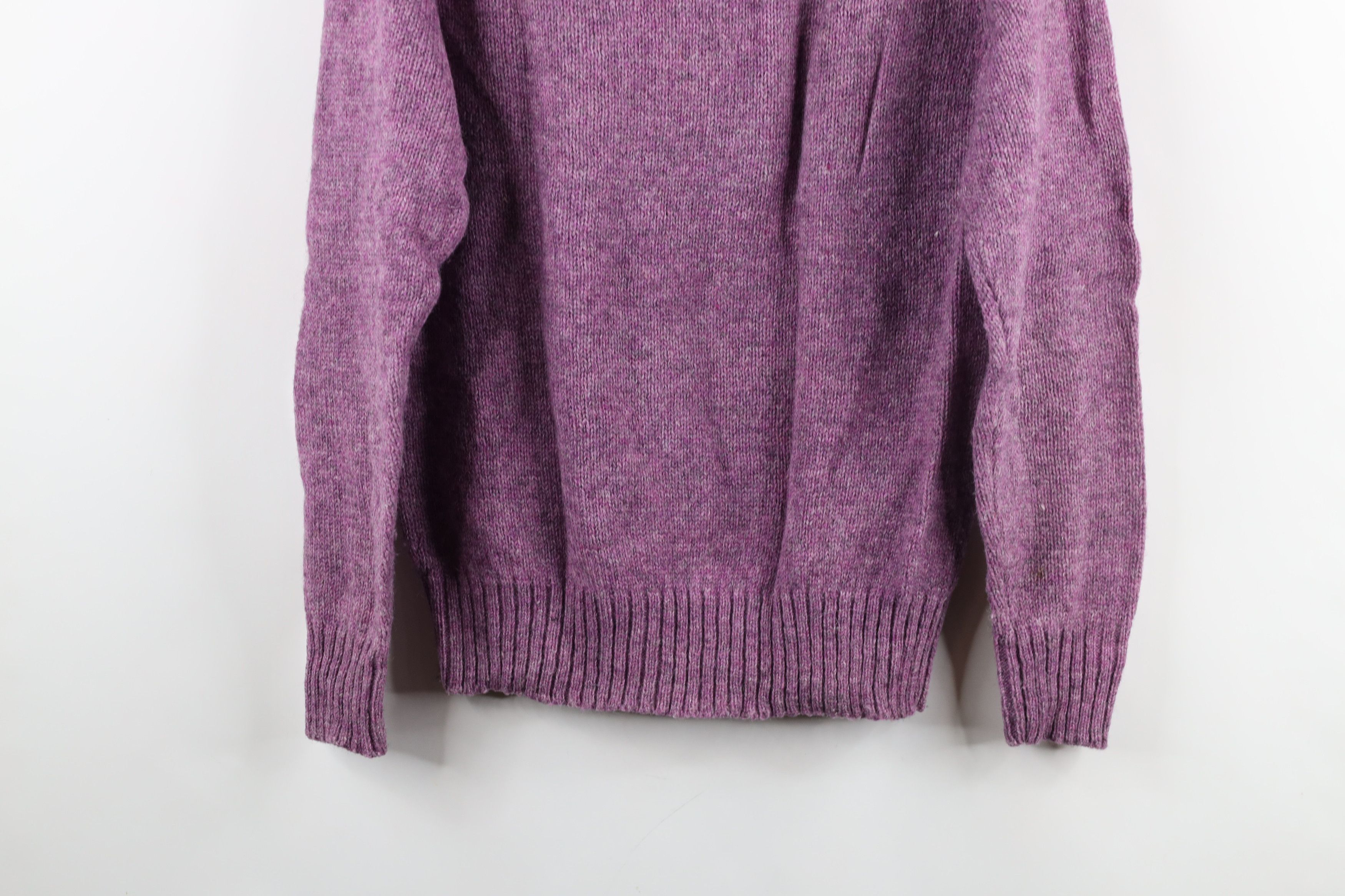 Vintage Vintage 70s Streetwear Wool Blend Knit Sweater Purple AS IS Size US M / EU 48-50 / 2 - 11 Thumbnail