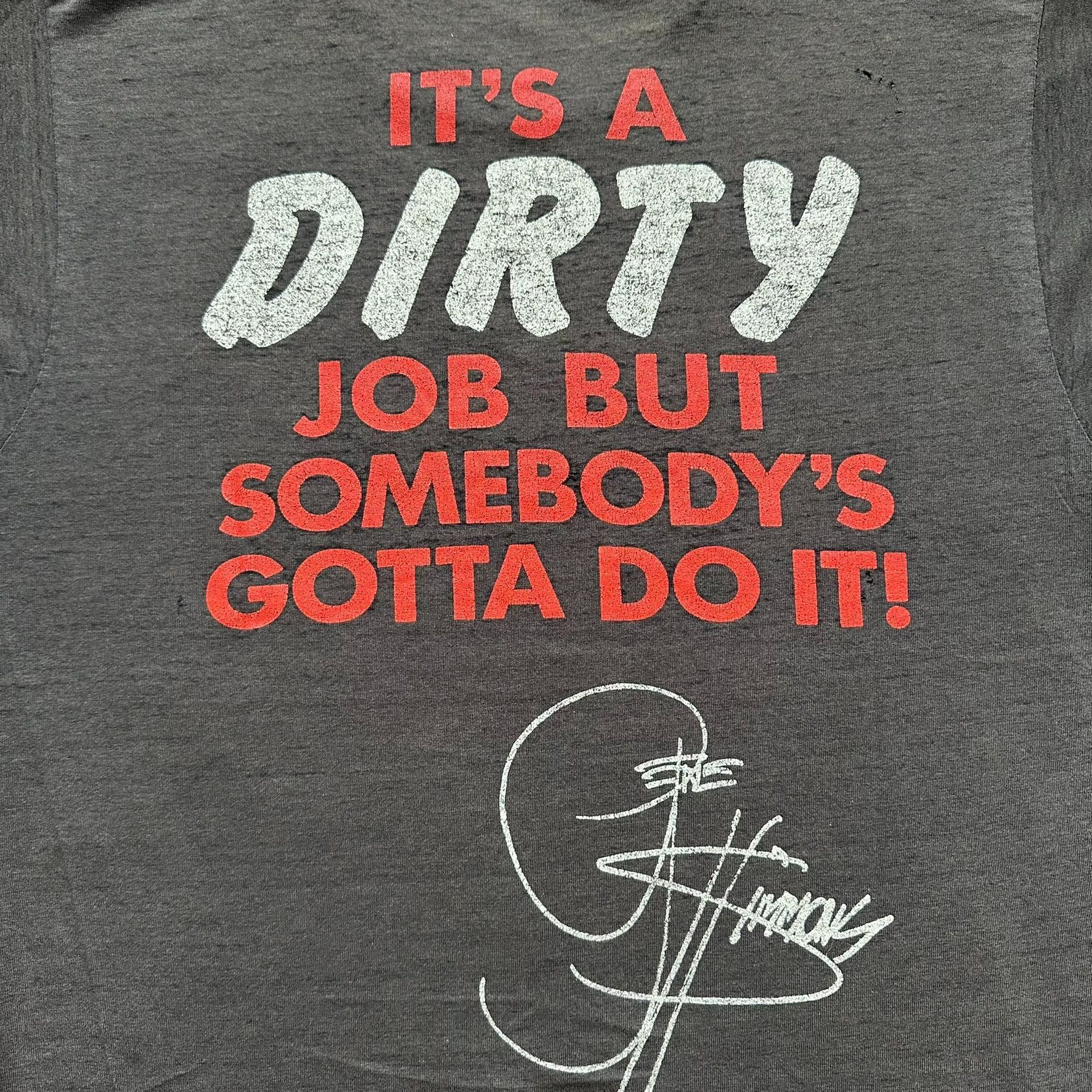 KISS Vintage 80s KISS Dirty Job T-Shirt Gene Simmons Single Stitc Size US L / EU 52-54 / 3 - 7 Thumbnail