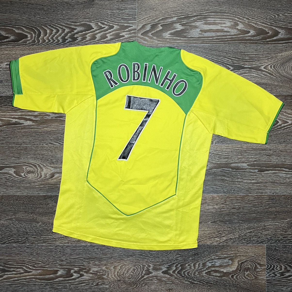 Nike Nike BRAZIL CBF 2004/06 Home Jersey #7 Robihno Fan Reprint Size US S / EU 44-46 / 1 - 7 Thumbnail