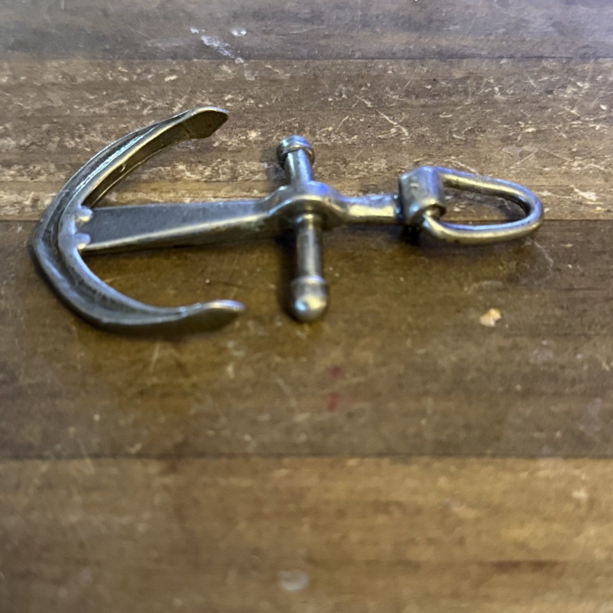 Vintage Vintage oversized pewter anchor brooch Size ONE SIZE - 6 Thumbnail