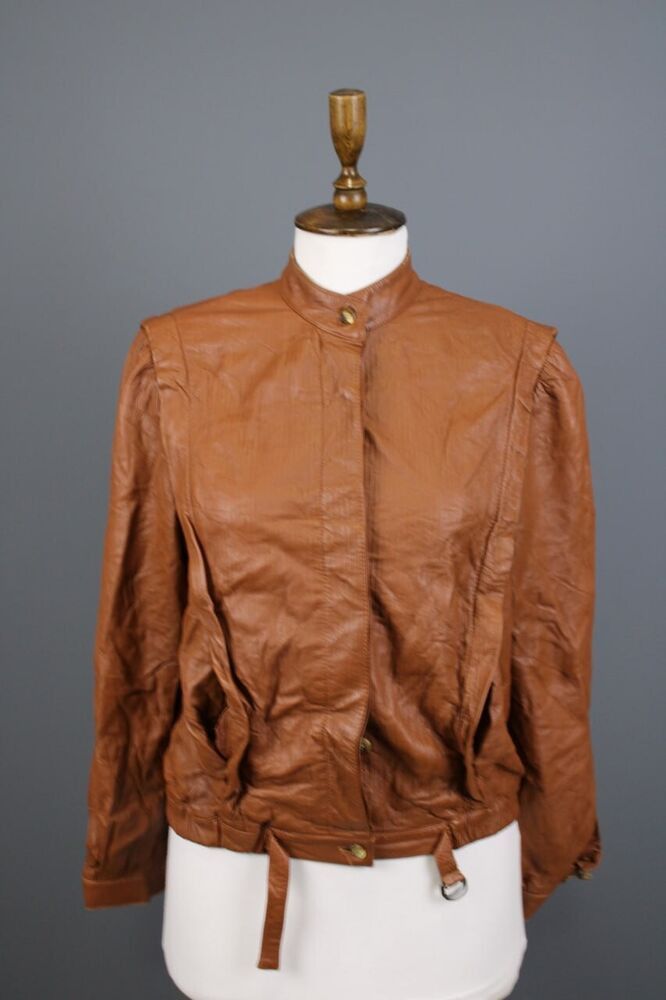 image of Avant Garde x Burberry Burberrys Cropped Jacket in Brown, Women's (Size Small)