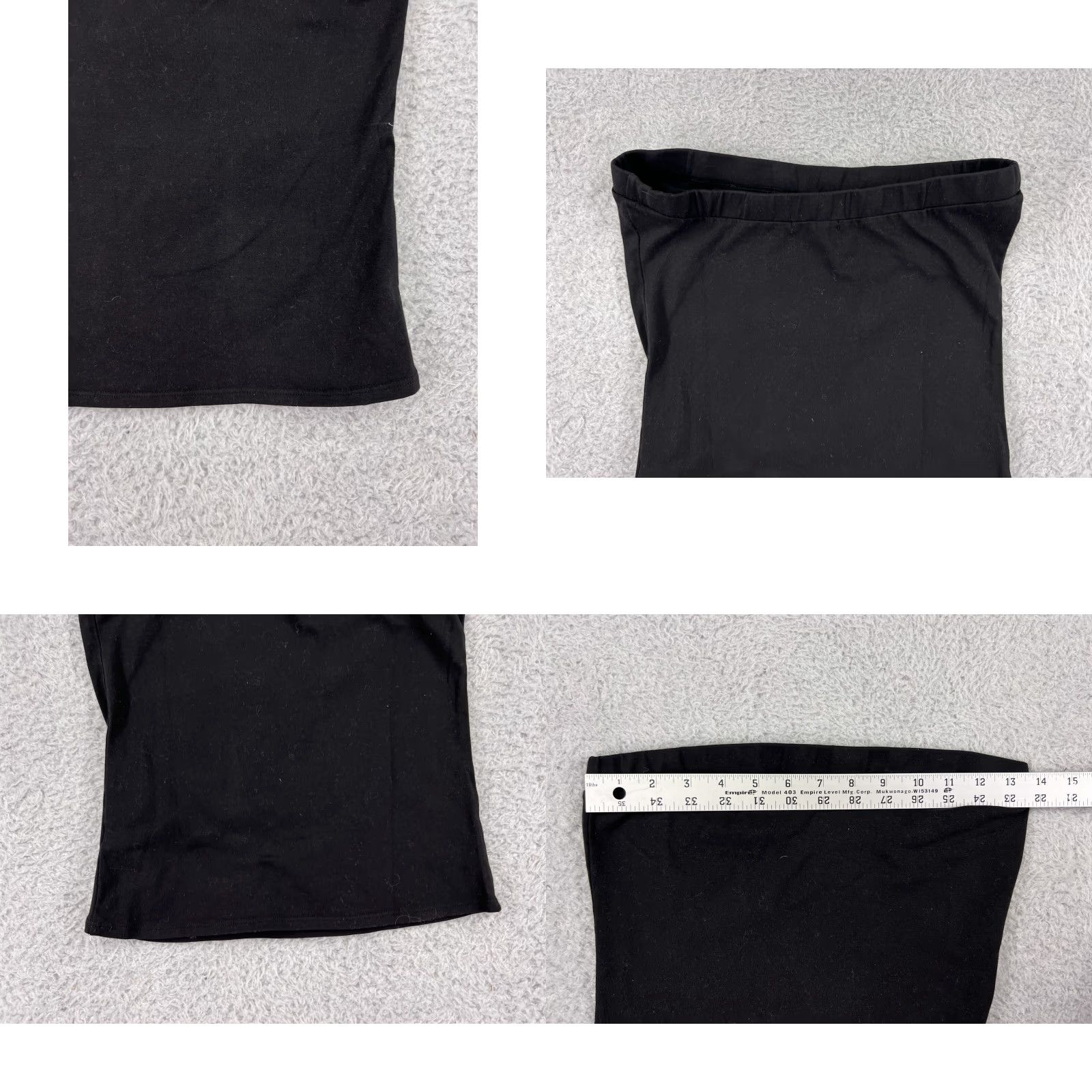 Vintage VINTAGE LA Made Skirt Womens Large Black Cotton Blend Stretch Made in USA Size 36" / US 14 / IT 50 - 8 Thumbnail