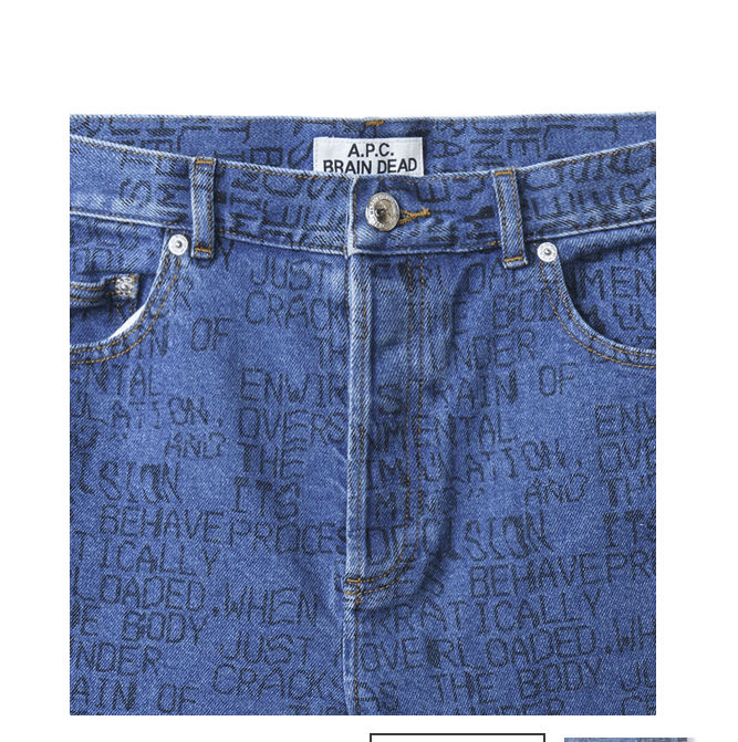 A.P.C. × Brain Dead jean crypt Size US 33 - 3 Thumbnail