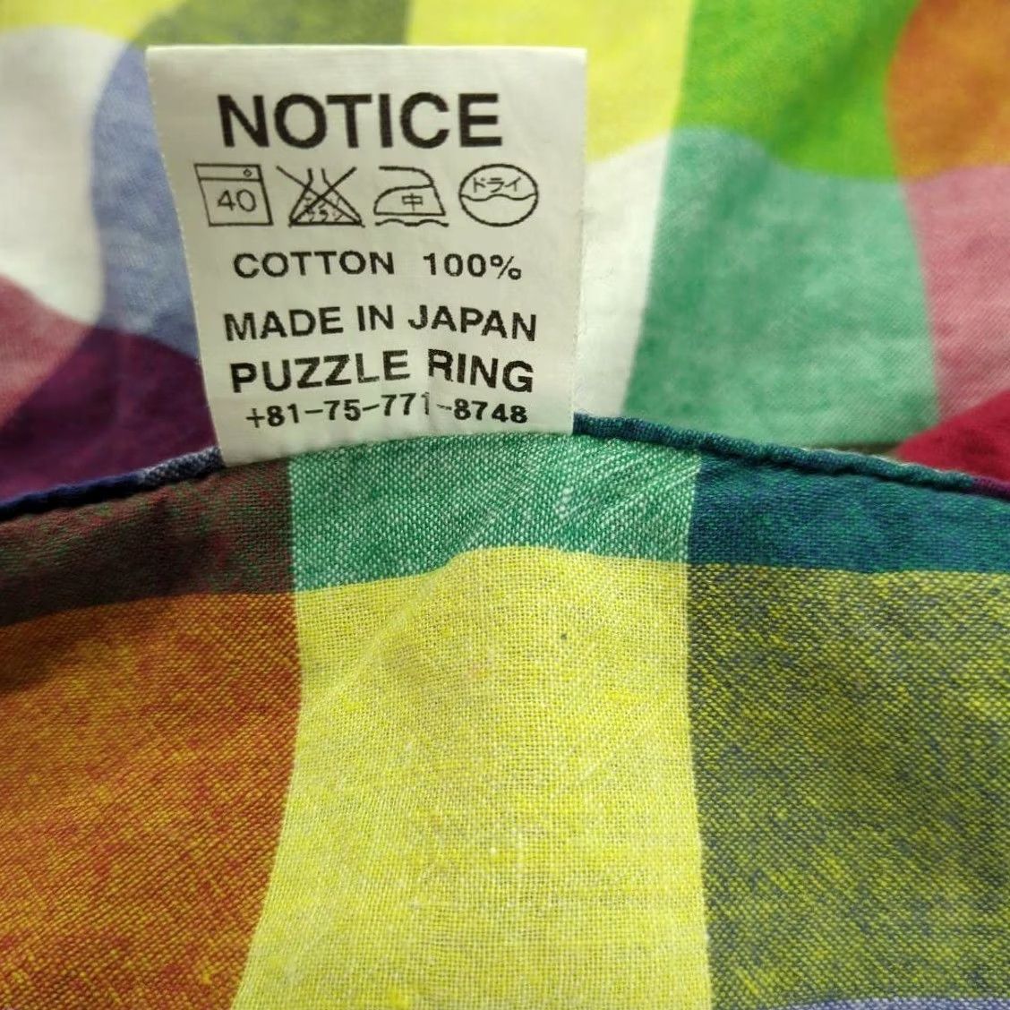 Sassafras Sassafras Shirt Check Short Sleeve Size L Multicolor Men Cotton 100% Used Size US L / EU 52-54 / 3 - 5 Thumbnail