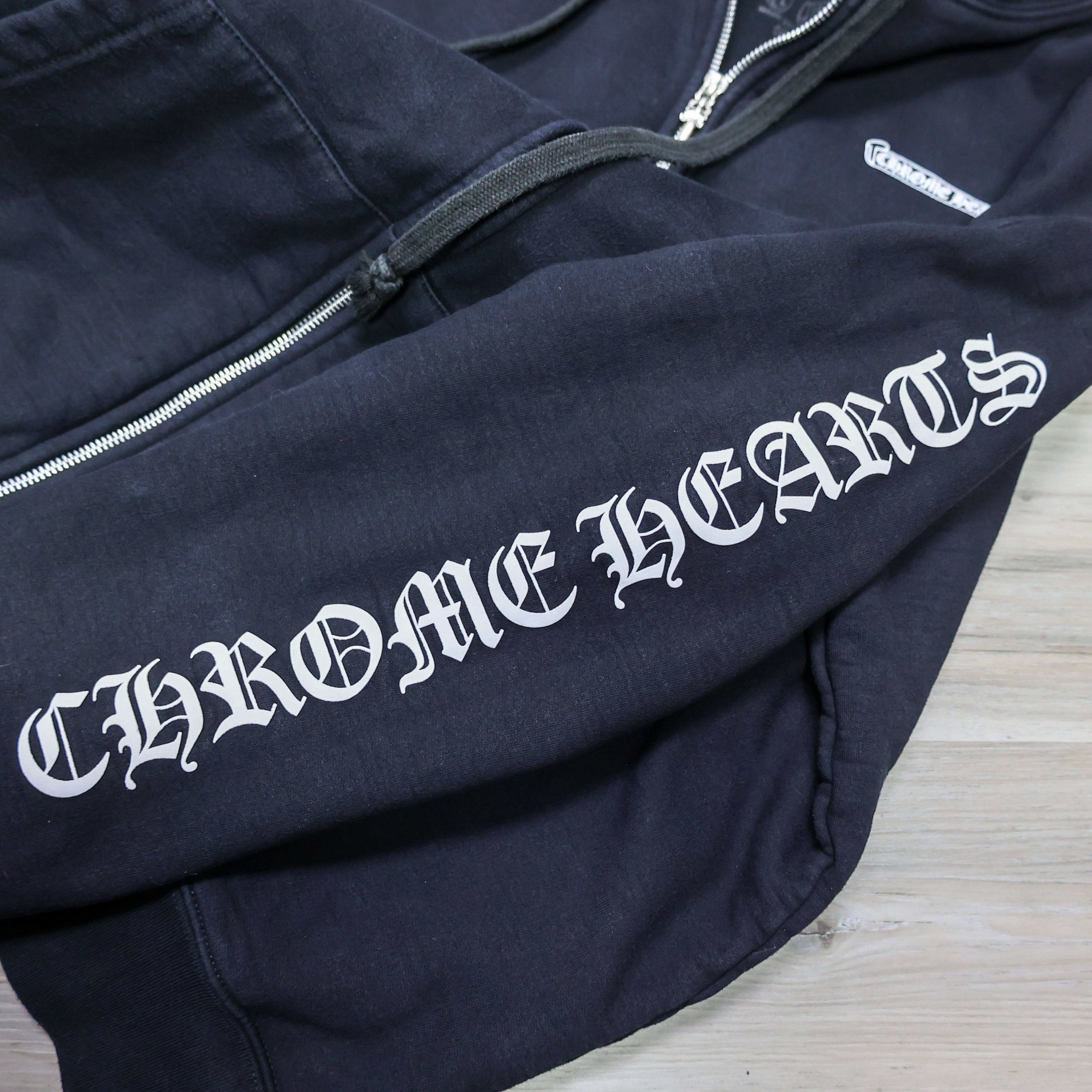 Chrome Hearts Chrome Hearts Thermal Zip Up Scroll Hoodie Size US XL / EU 56 / 4 - 5 Thumbnail