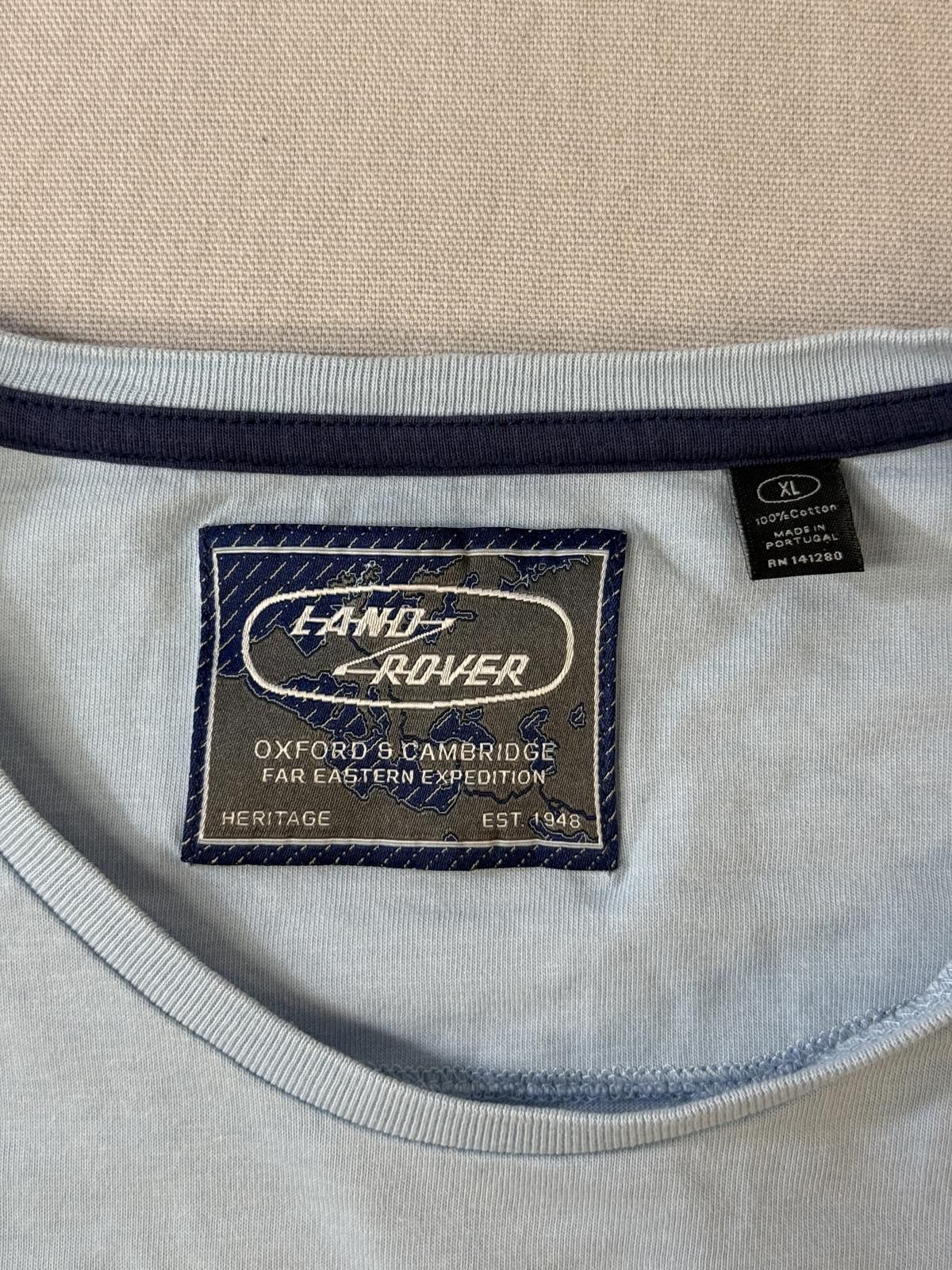Designer Land Rover Blue Print T-shirt Oxford Cambridge Expedition XL Size US XL / EU 56 / 4 - 2 Thumbnail