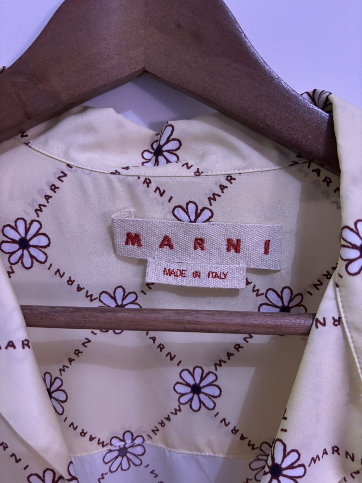 Marni Marni Viscose Toile Bowling Shirt Size US S / EU 44-46 / 1 - 4 Thumbnail