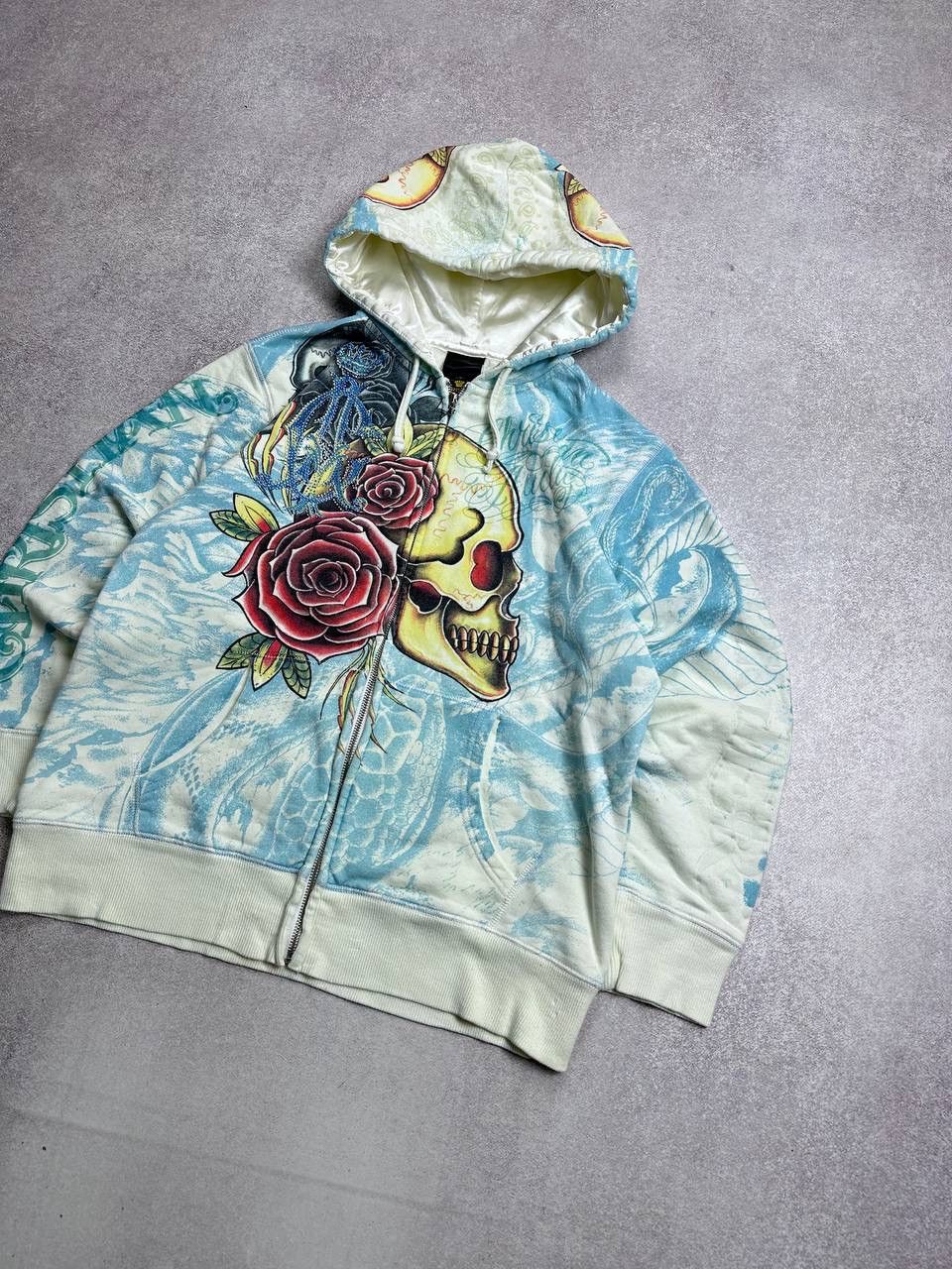 Christian Audigier VINTAGE ED HARDY Y2K CHRISTIAN AUDIGIER RARE HOODIE M Size M / US 6-8 / IT 42-44 - 2 Thumbnail