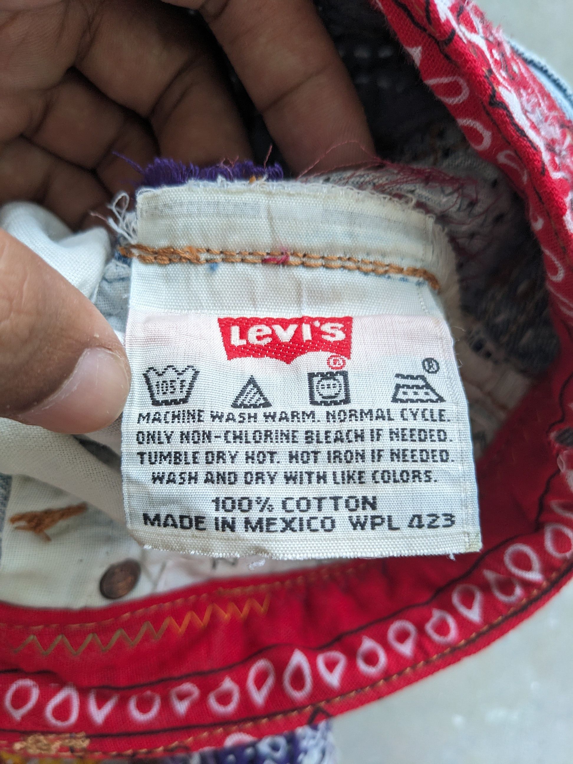 Japanese Brand × Levi's × Vintage OPEN ORDER 🔥 Inspired Proleta Re Art Uroboros Levis Denim Size US 30 / EU 46 - 4 Thumbnail
