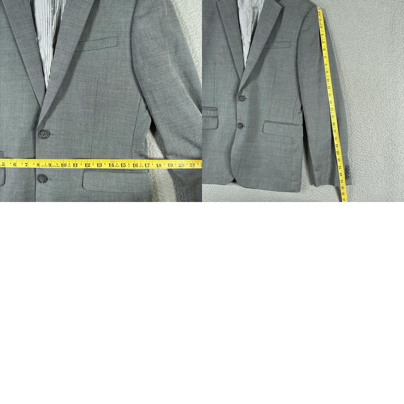 J.Crew J.Crew Loro Piana Ludlow Blazer Mens 42 Slim Wool Sport Coat Gray Size 42R - 10 Thumbnail