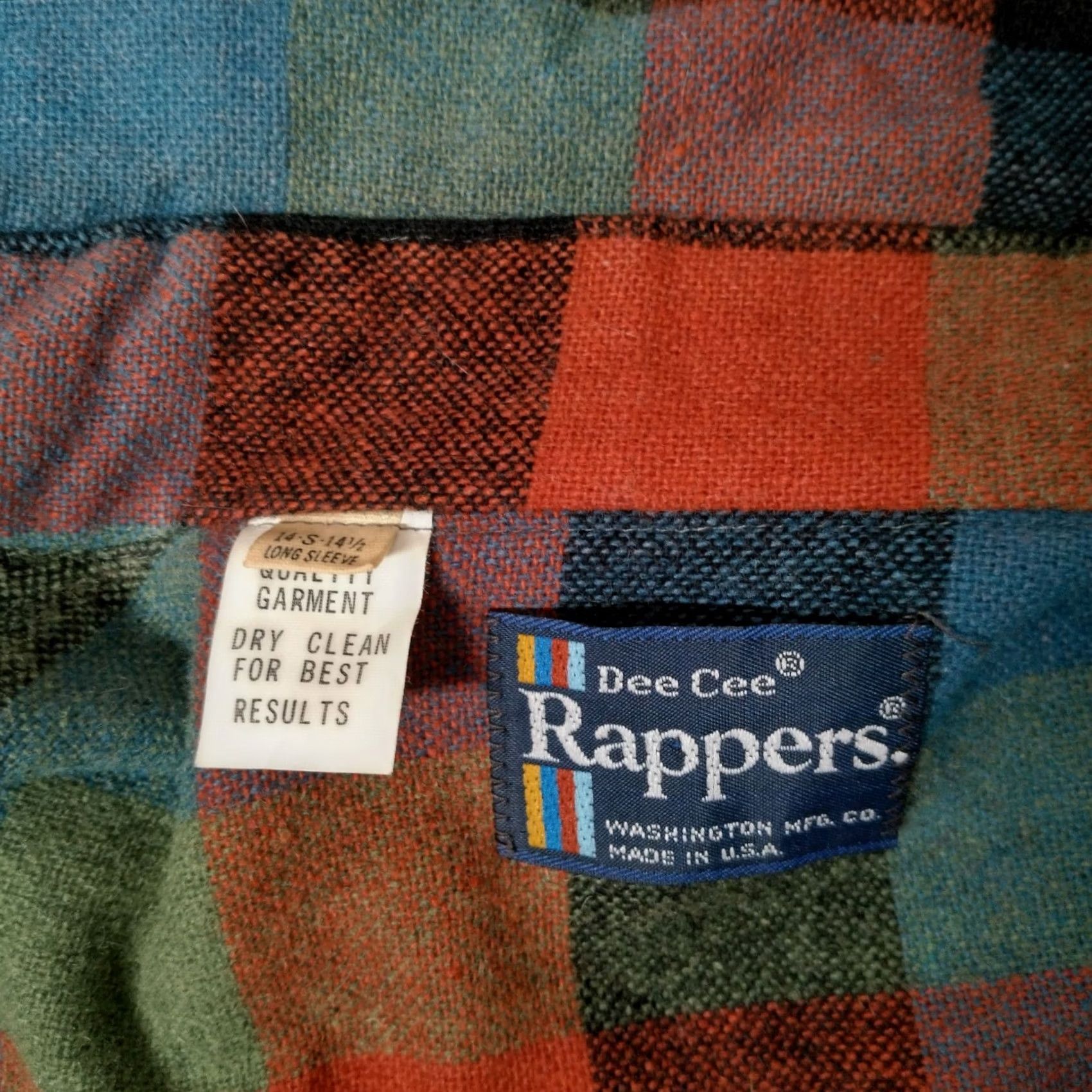 Vintage VINTAGE Dee Cee Rappers Shirt Small Woven Wool Blend Grandpa Workwear Button-Up Mens Size US S / EU 44-46 / 1 - 6 Thumbnail
