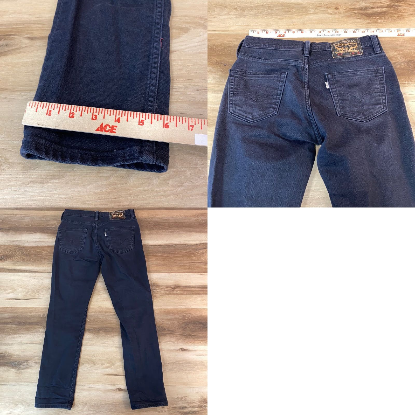 Levi's Levi's 511 Jeans Slim Fit Dark Wash Mens W30 L30 Size US 30 / EU 46 - 8 Thumbnail