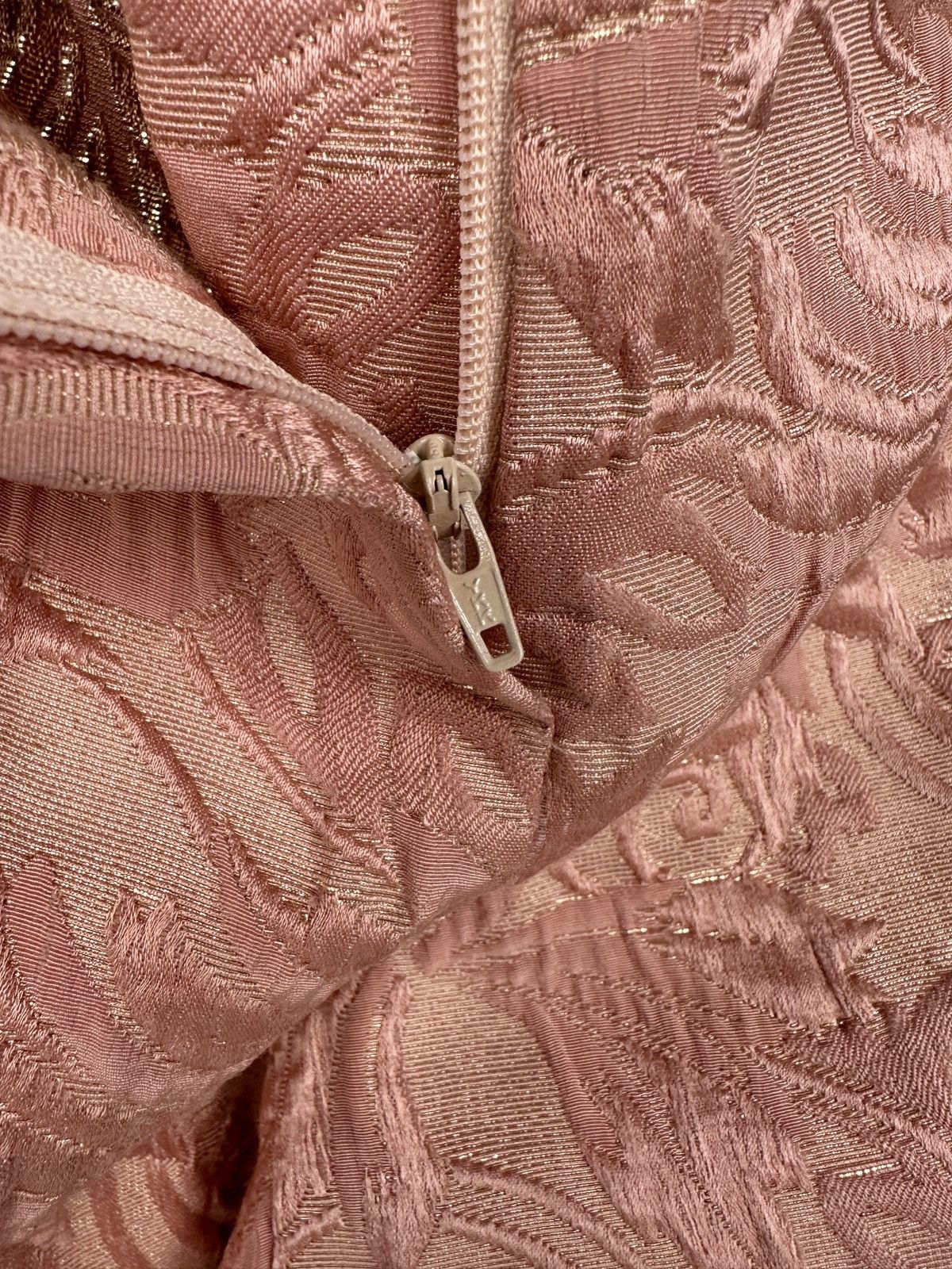 Blumarine BLUMARINE Wool Silk Floral Jacquard Pink Pants size 46 Size 32" / US 10 / IT 46 - 12 Thumbnail