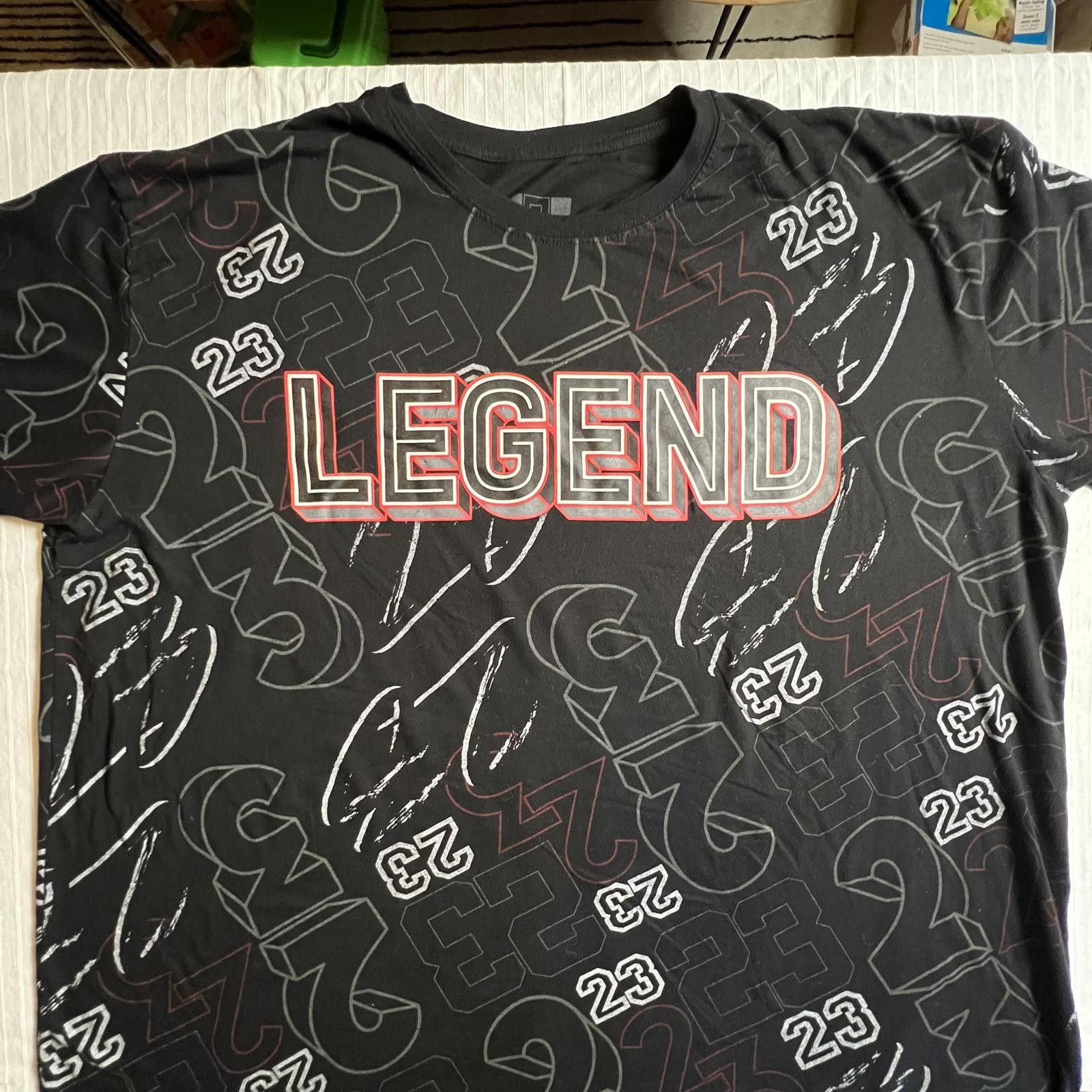 Designer OG Hustle LEGEND 23 Michael Jordan T-Shirt NBA 4XL MJ Black Size US XXL / EU 58 / 5 - 1 Thumbnail