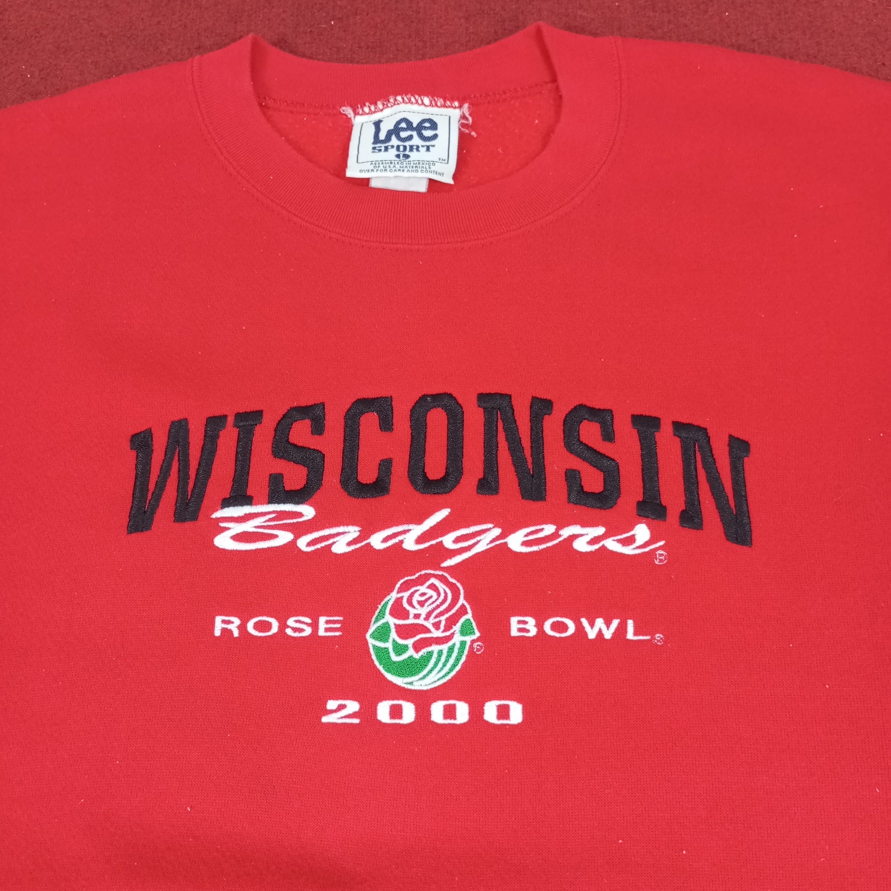 Lee Wisconsin Badgers Rose Bowl Vintage Sweatshirt Size US L / EU 52-54 / 3 - 2 Thumbnail