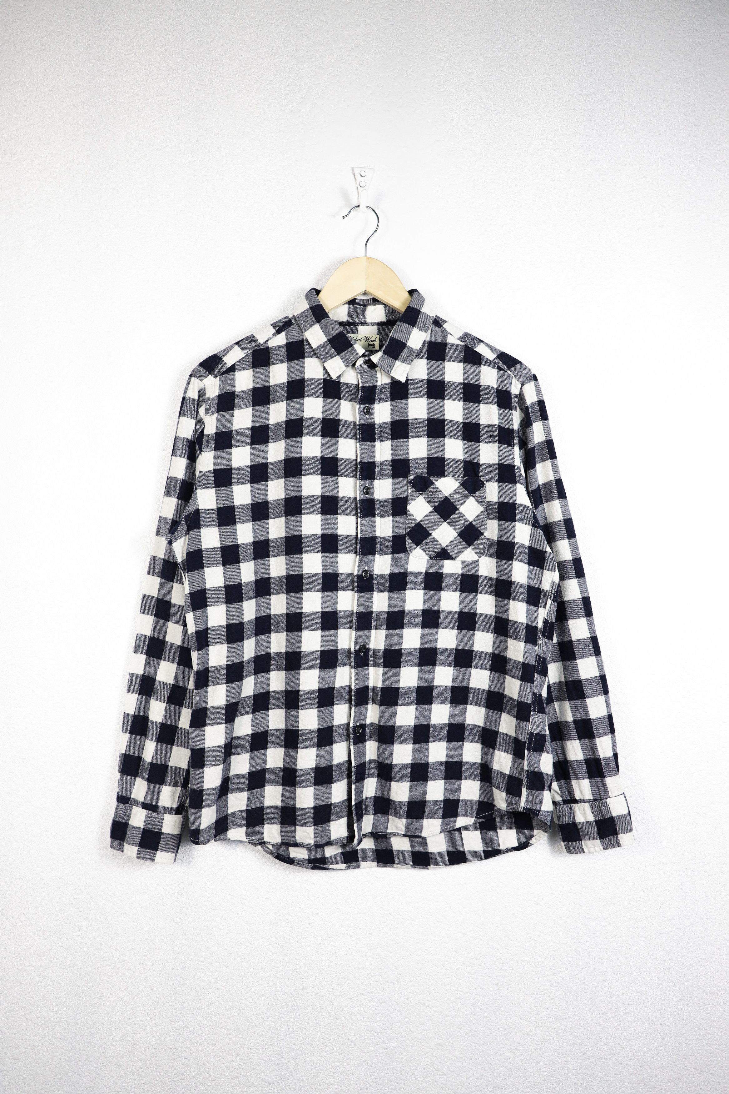 Global Work Global Work Kemeja Black White Check Flannel Shirt Size US S / EU 44-46 / 1 - 1 Thumbnail