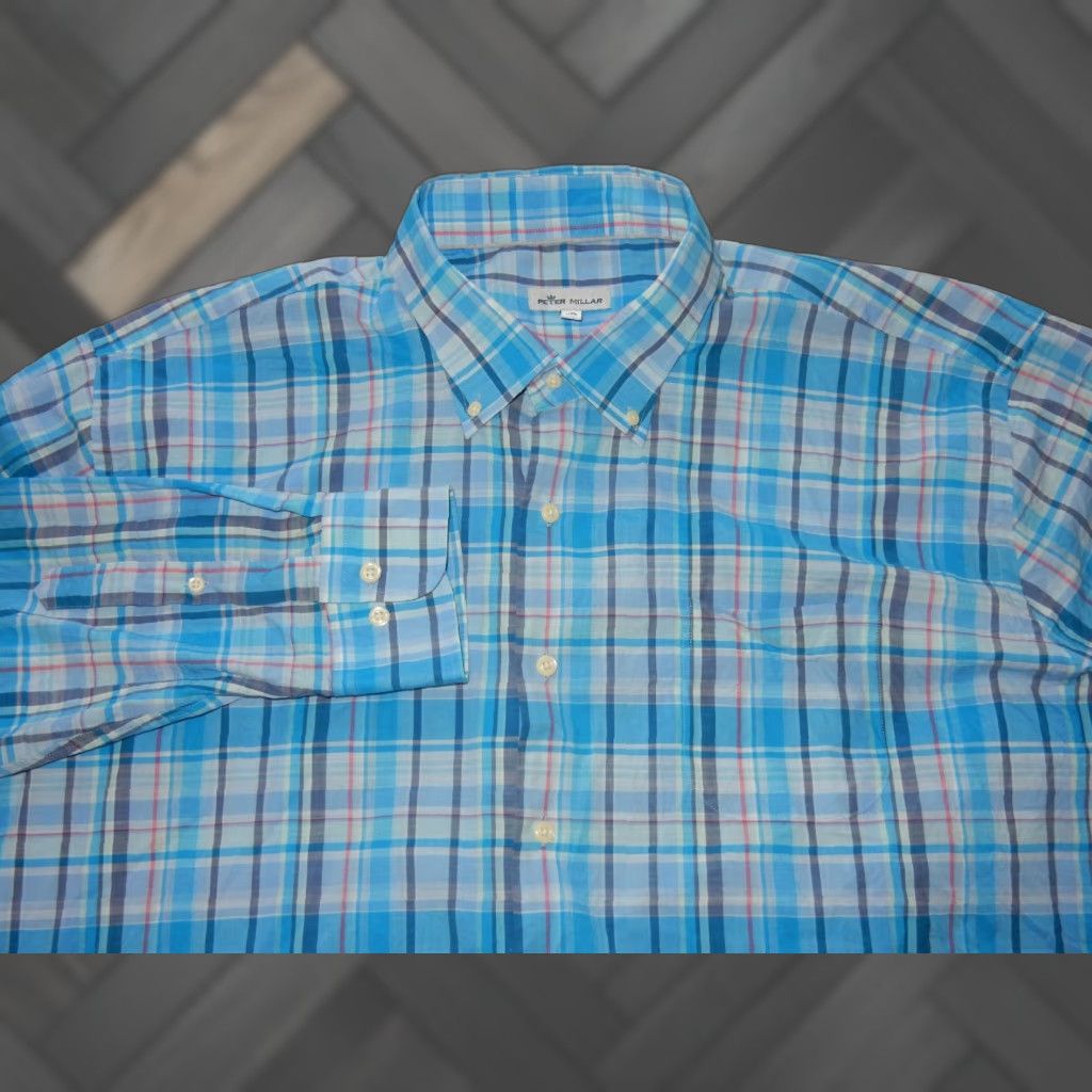 Peter Millar Peter Millar Men's Shirt Long Sleeve Button-Front Size XXL Size US XXL / EU 58 / 5 - 1 Thumbnail