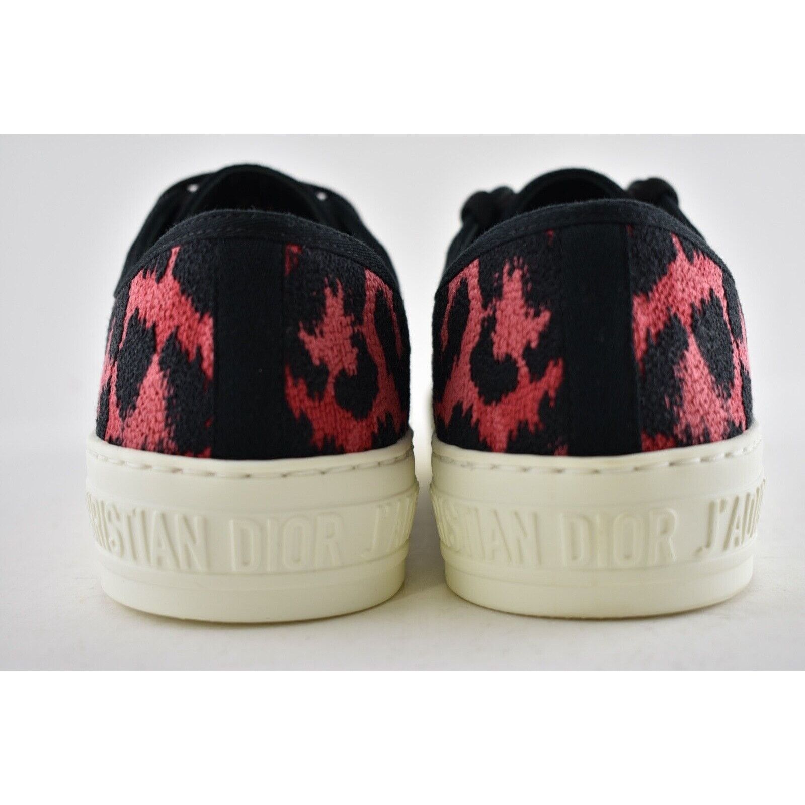 Dior Dior Walk'N'Dior Black Pink Leopard Flat Low Top Sneaker 41 Size US 11 / IT 41 - 10 Thumbnail