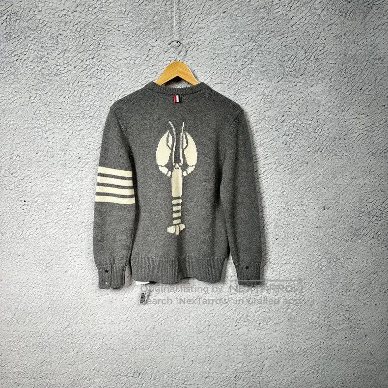 Thom Browne Thom Browne Grey Knit Cardigan Size US S / EU 44-46 / 1 - 2 Thumbnail