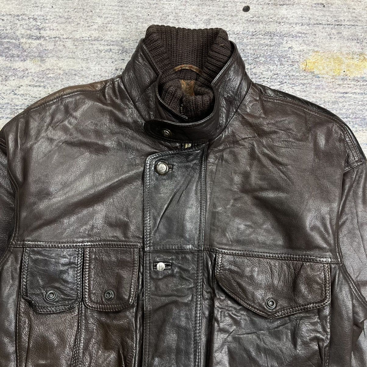 Vintage Remo mercalli multi pocket leather jacket like cp company Size US S / EU 44-46 / 1 - 2 Thumbnail