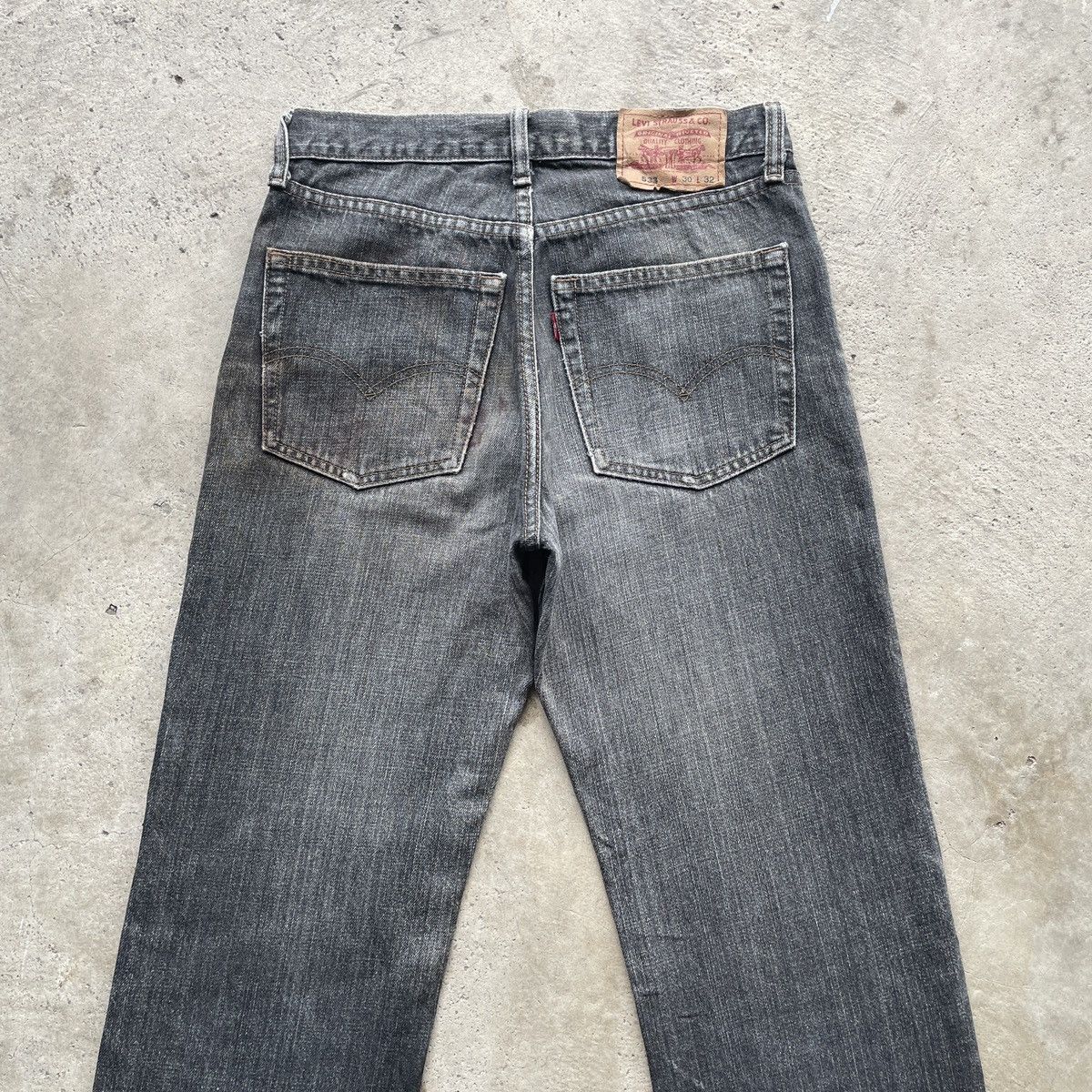 Levi's Vintage Clothing W29 Vintage Levi’s 533 Black Faded Jeans Denim Pants Size US 29 - 10 Thumbnail