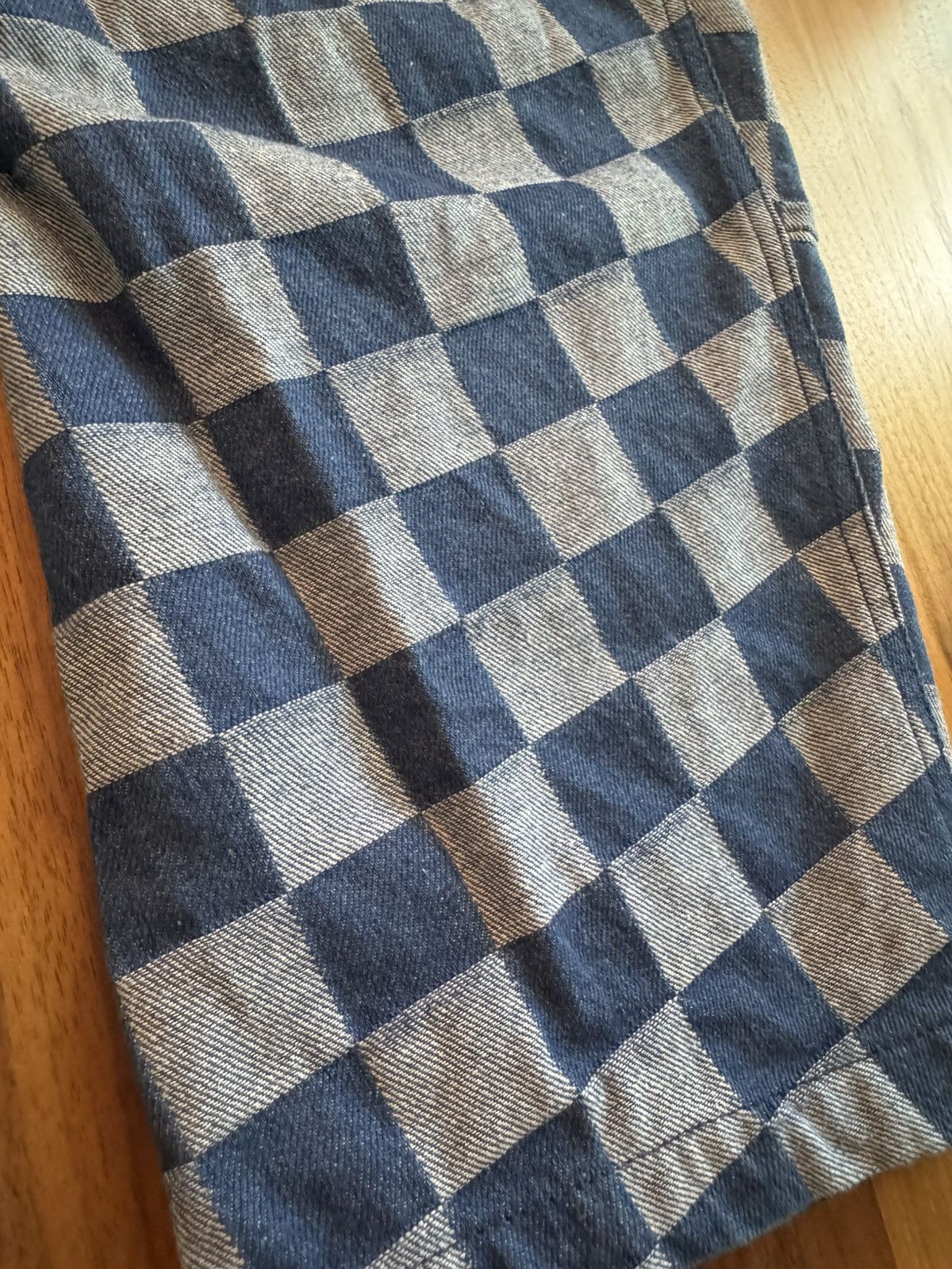 FRIED RICE Check Wrap Pants - Blue Size US 30 / EU 46 - 9 Thumbnail