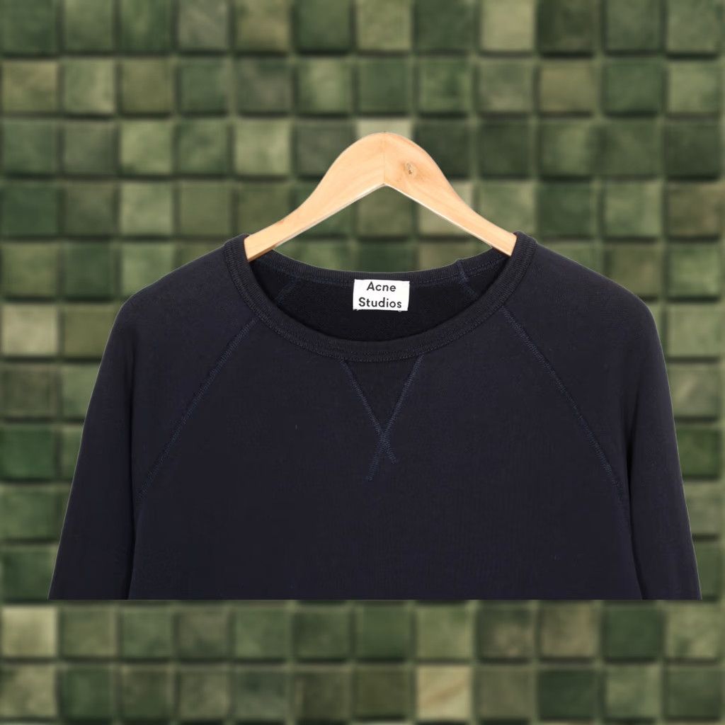 Acne Studios ACNE STUDIOS College Pullover Sweatshirt Men M Navy Blue VR0816 Size US M / EU 48-50 / 2 - 1 Thumbnail