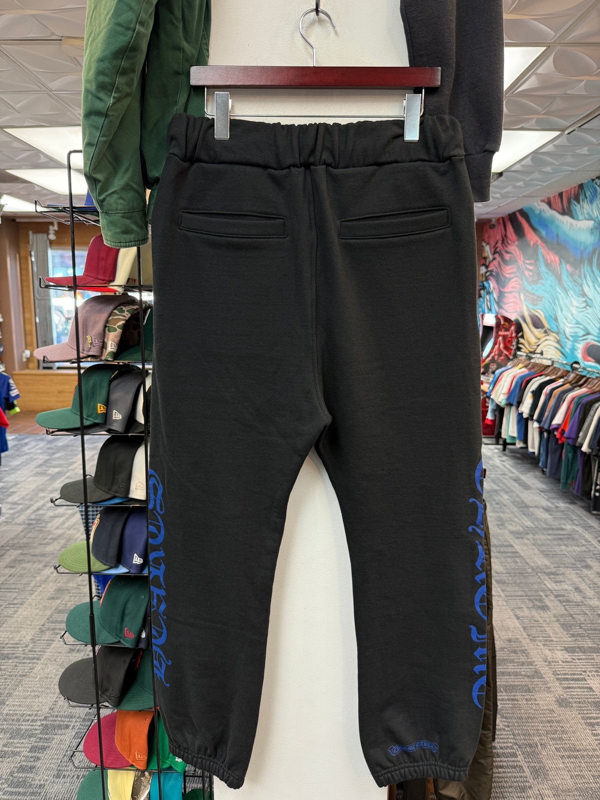 Chrome Hearts New Chrome Hearts Black/Blue Horseshoe Sweats Size US 32 / EU 48 - 2 Thumbnail