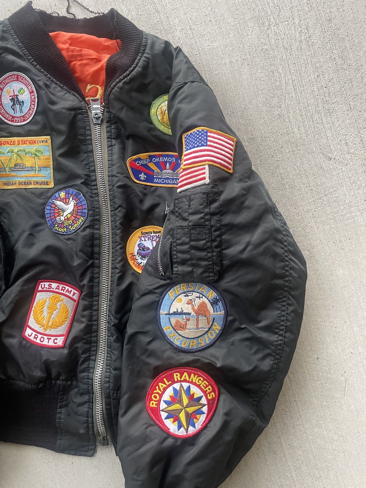 Other Vintage military bomber jacket Size US XL / EU 56 / 4 - 3 Thumbnail