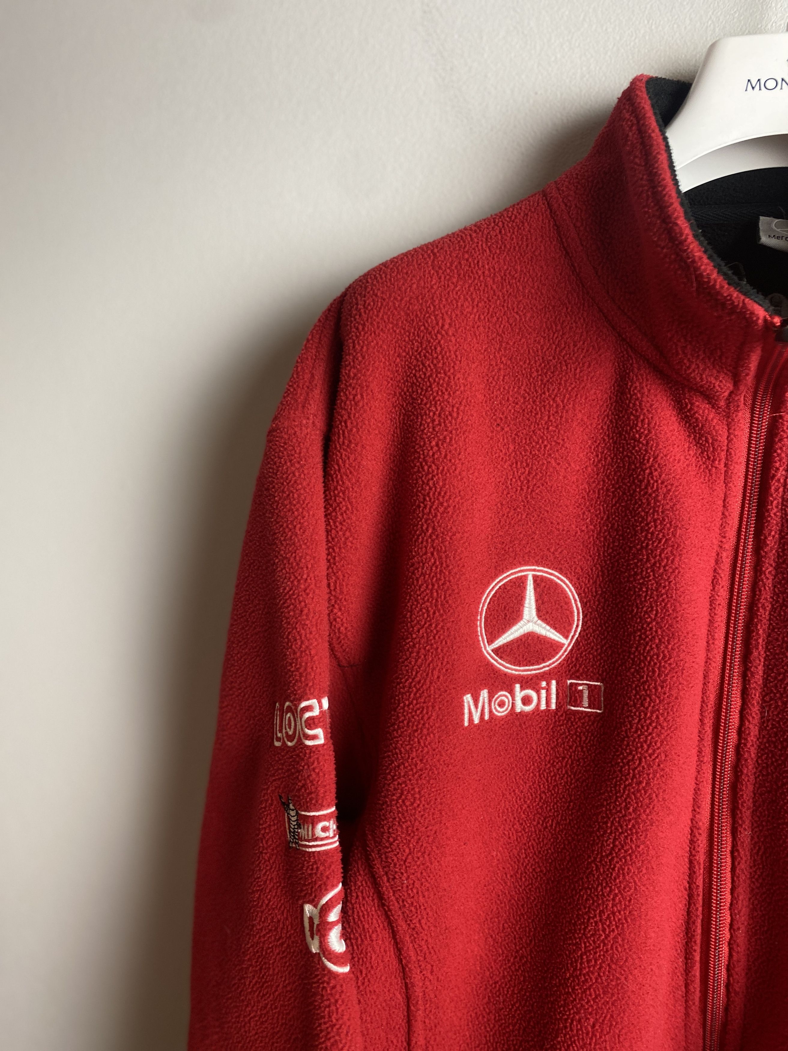 Mercedes-Benz Mercedes Benz West embroidered zip-up fleece sweatshirt Size US XXL / EU 58 / 5 - 3 Thumbnail