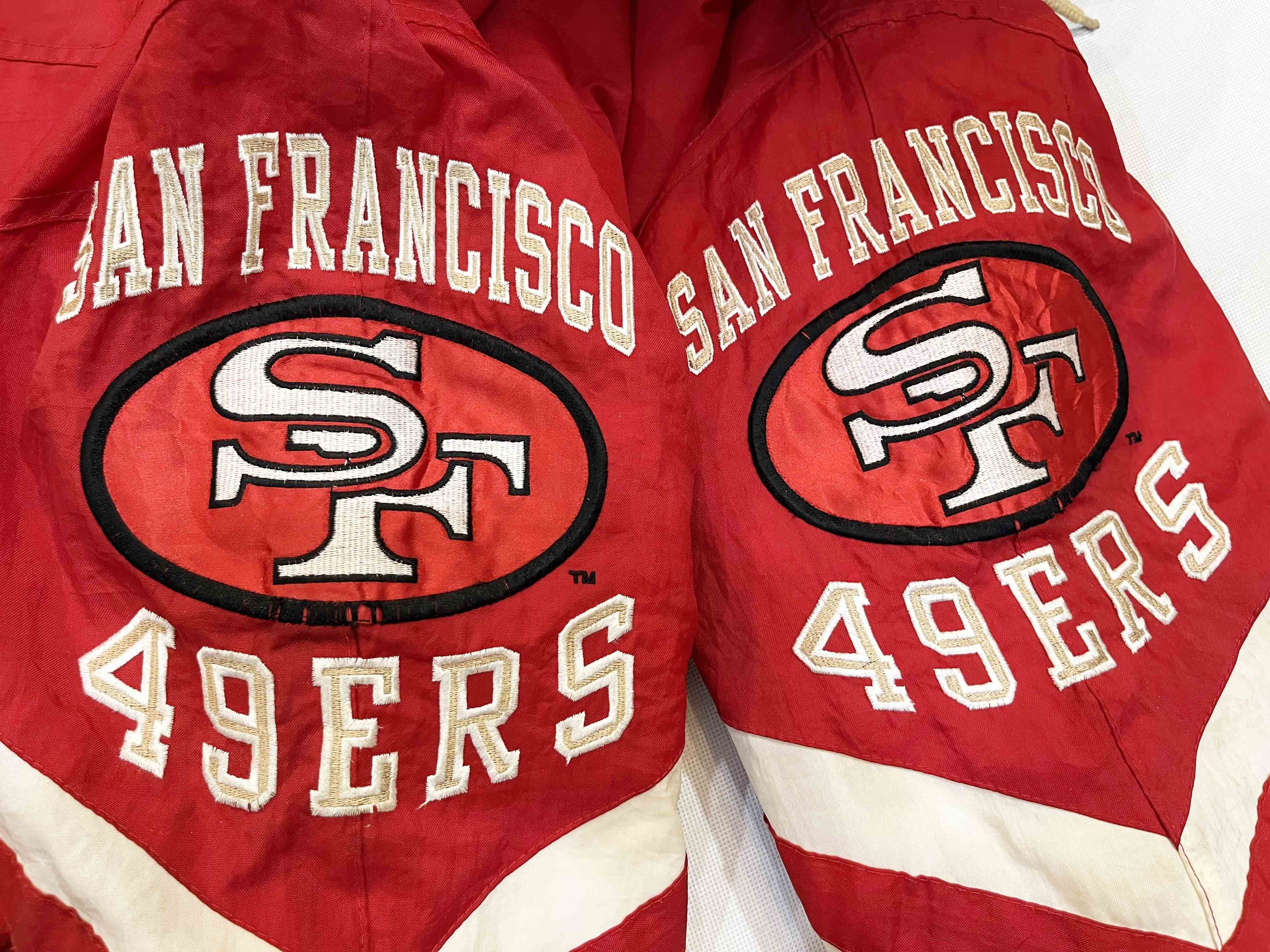 NFL × Starter Vintage Starter NFL San Francisco 49ers Hoodie Puffer Jacket Size US XXL / EU 58 / 5 - 7 Thumbnail