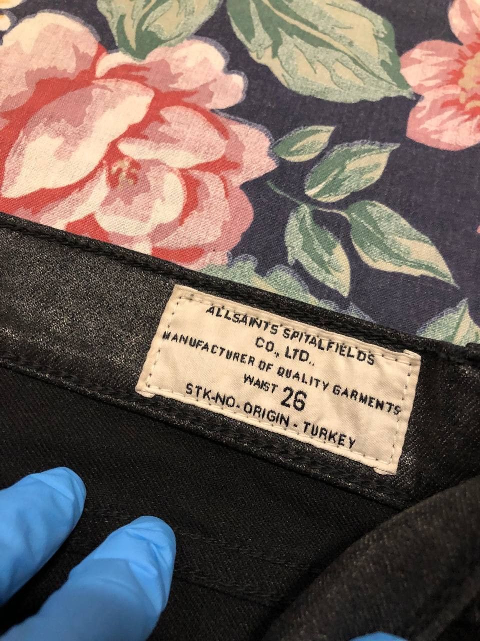 Allsaints Allsaints jeans pants black crazy Y2K vintage streetwear Size 26" / US 2 / IT 38 - 2 Thumbnail