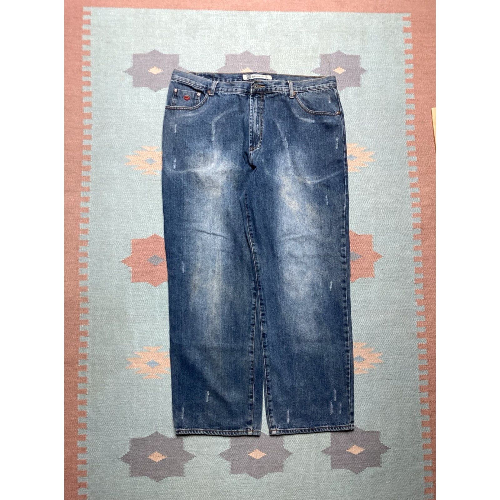 Vintage VINTAGE PACO Jeans Mens 40x31 Wide-Leg Hip Hop Skater JNCO Style Blue Baggy Inseam 31 40 Waist 40” Modern Retro Size US 40 / EU 56 - 4 Thumbnail