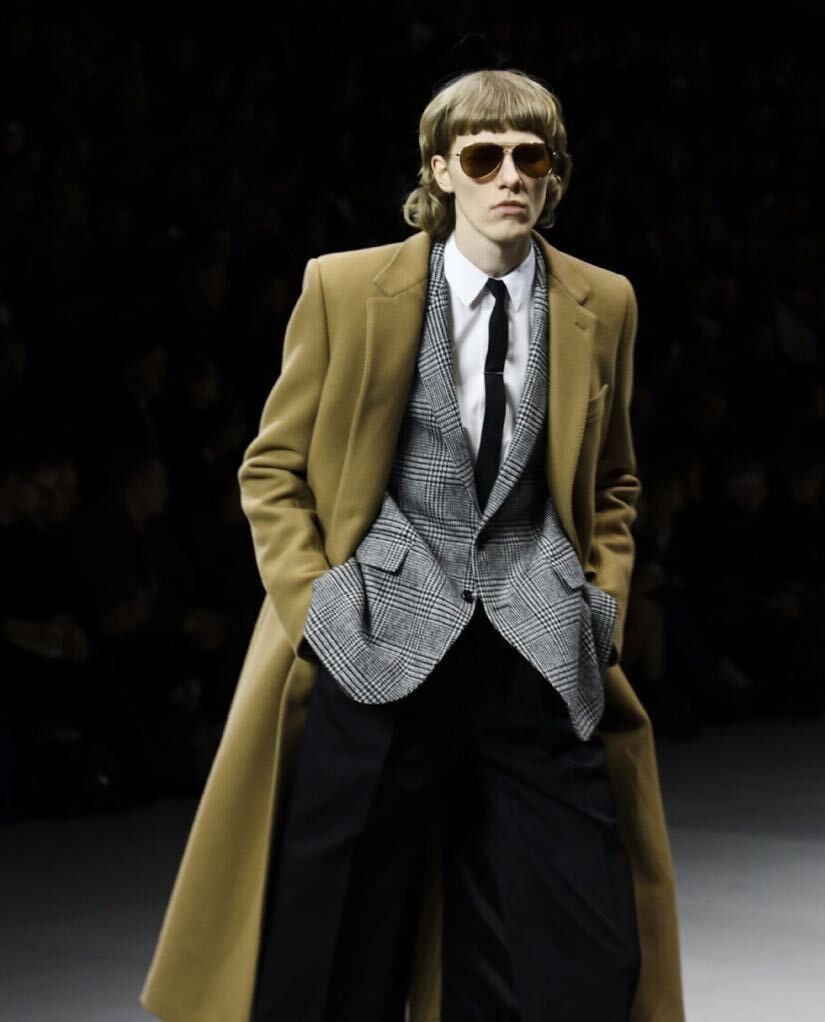 Celine CELINE by Hedi Slimane 2019 AW Runway Mac Chesterfield Coat